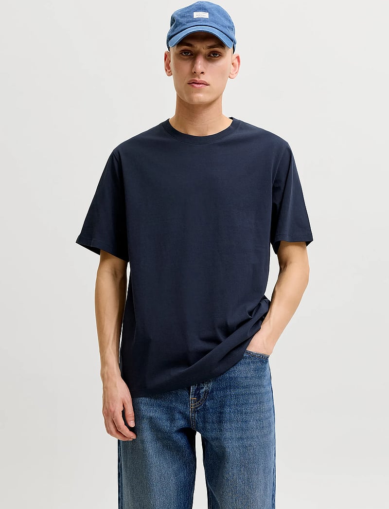 Jack & Jones - JJEORGANIC BASIC TEE SS O-NECK NOOS - kurzärmelig - navy blazer - 0