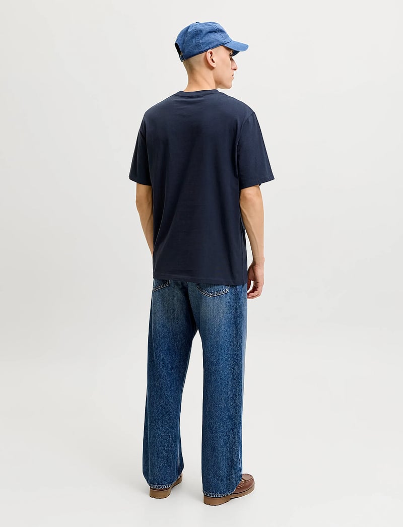 Jack & Jones - JJEORGANIC BASIC TEE SS O-NECK NOOS - kurzärmelig - navy blazer - 3