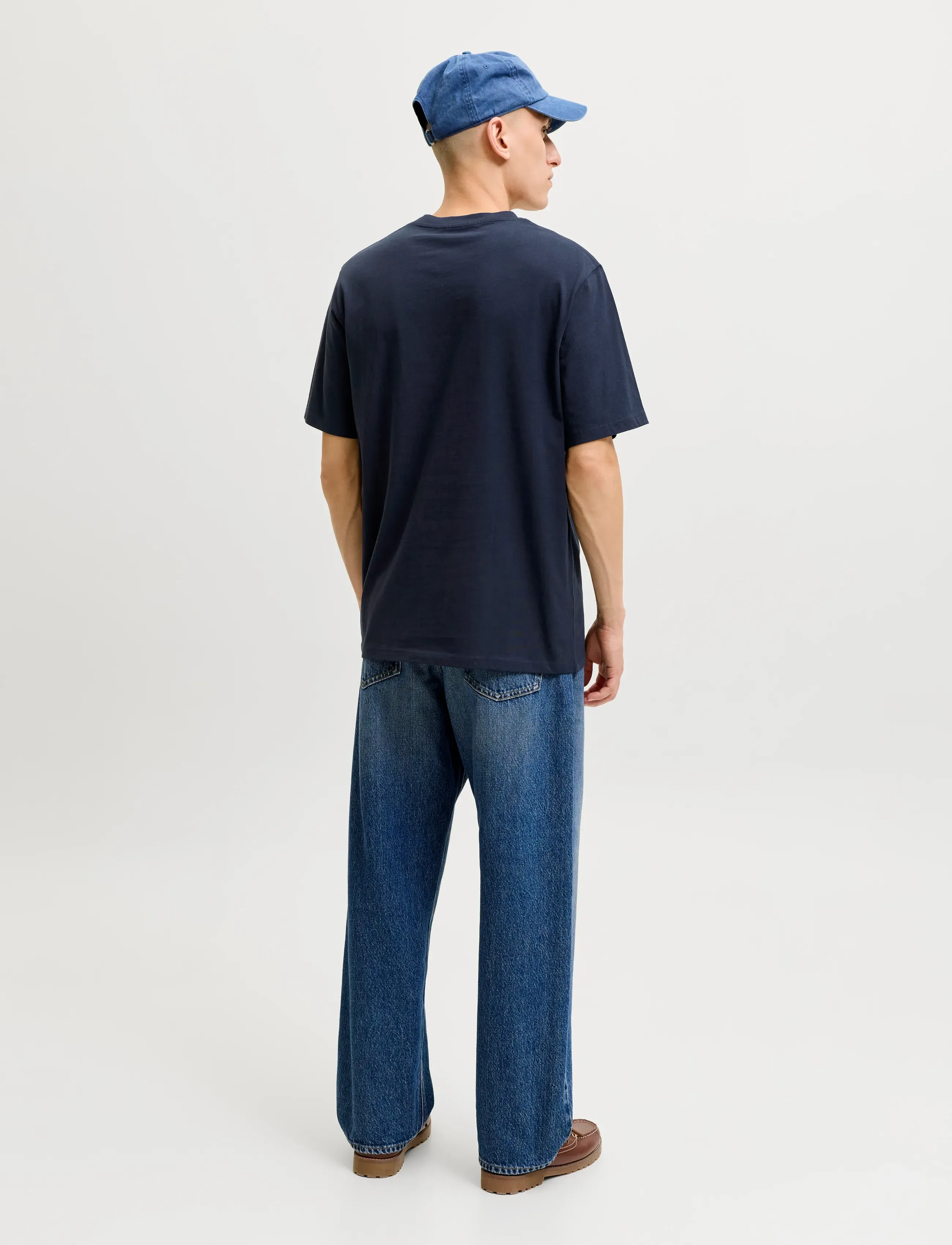 Jack & Jones - JJEORGANIC BASIC TEE SS O-NECK NOOS - short-sleeved t-shirts - navy blazer - 3