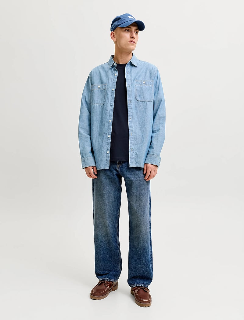 Jack & Jones - JJEORGANIC BASIC TEE SS O-NECK NOOS - kurzärmelig - navy blazer - 4