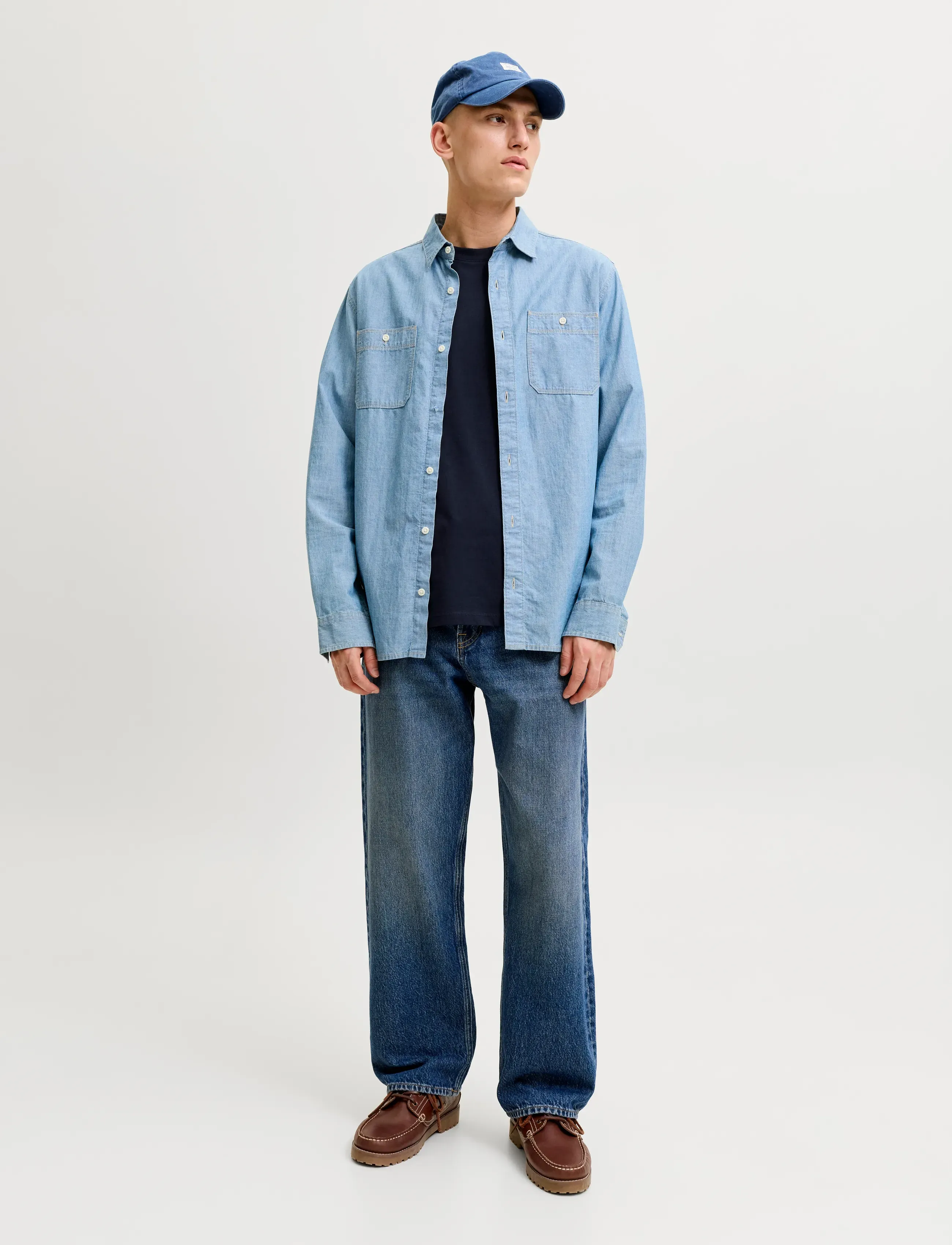 Jack & Jones - JJEORGANIC BASIC TEE SS O-NECK NOOS - short-sleeved t-shirts - navy blazer - 4