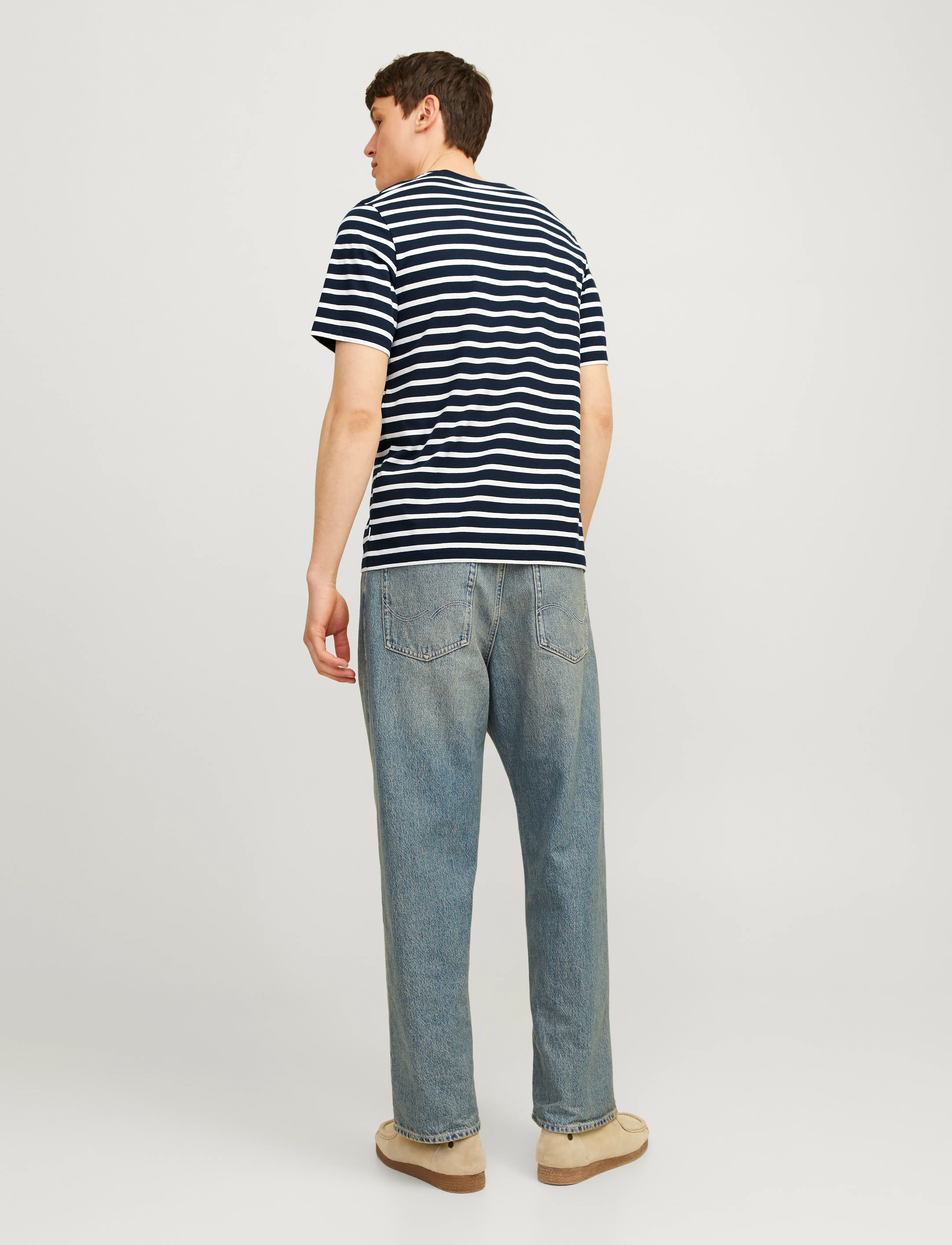 Jack & Jones - JJEORGANIC BASIC TEE SS O-NECK NOOS - laveste priser - navy blazer - 2