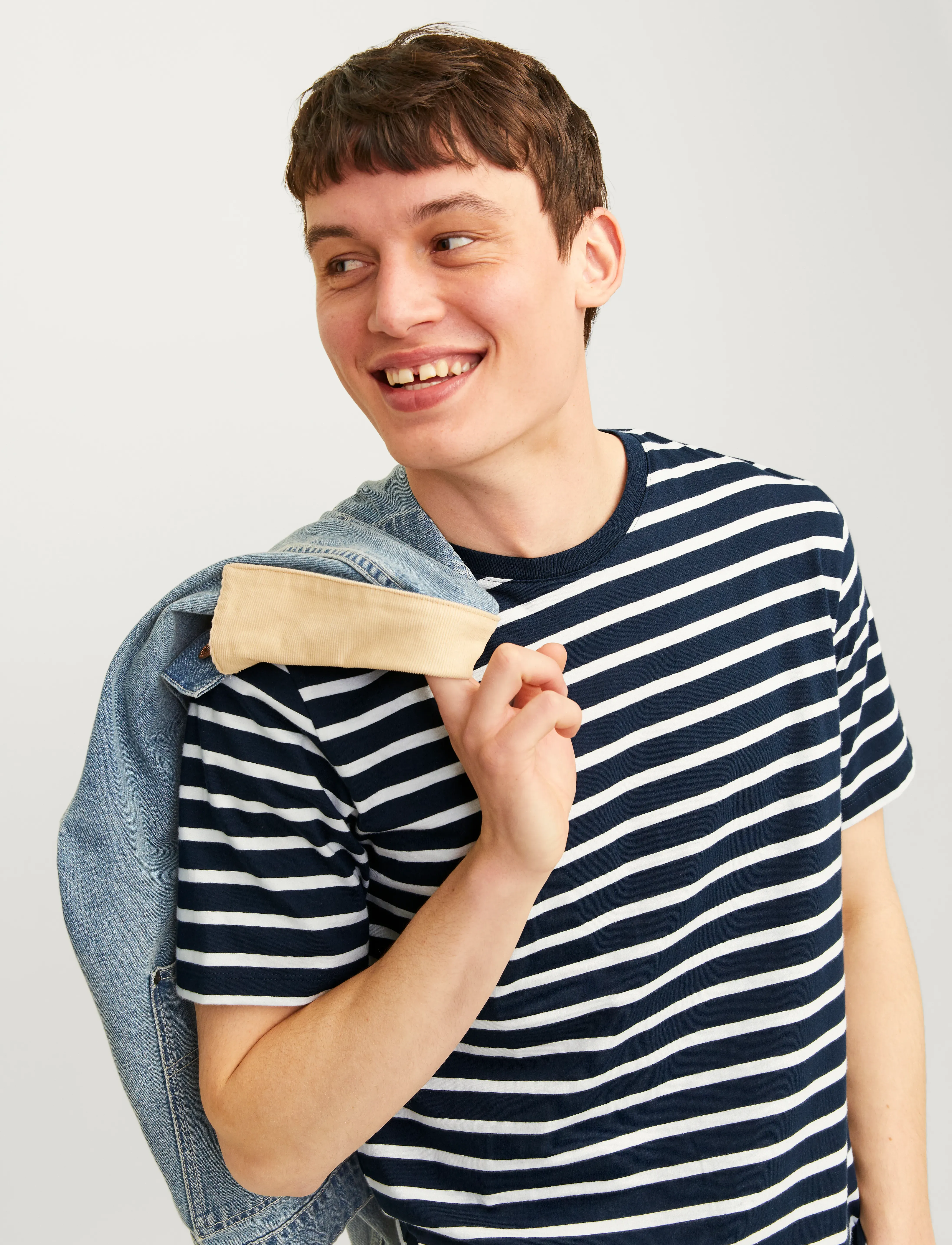 Jack & Jones - JJEORGANIC BASIC TEE SS O-NECK NOOS - laveste priser - navy blazer - 5