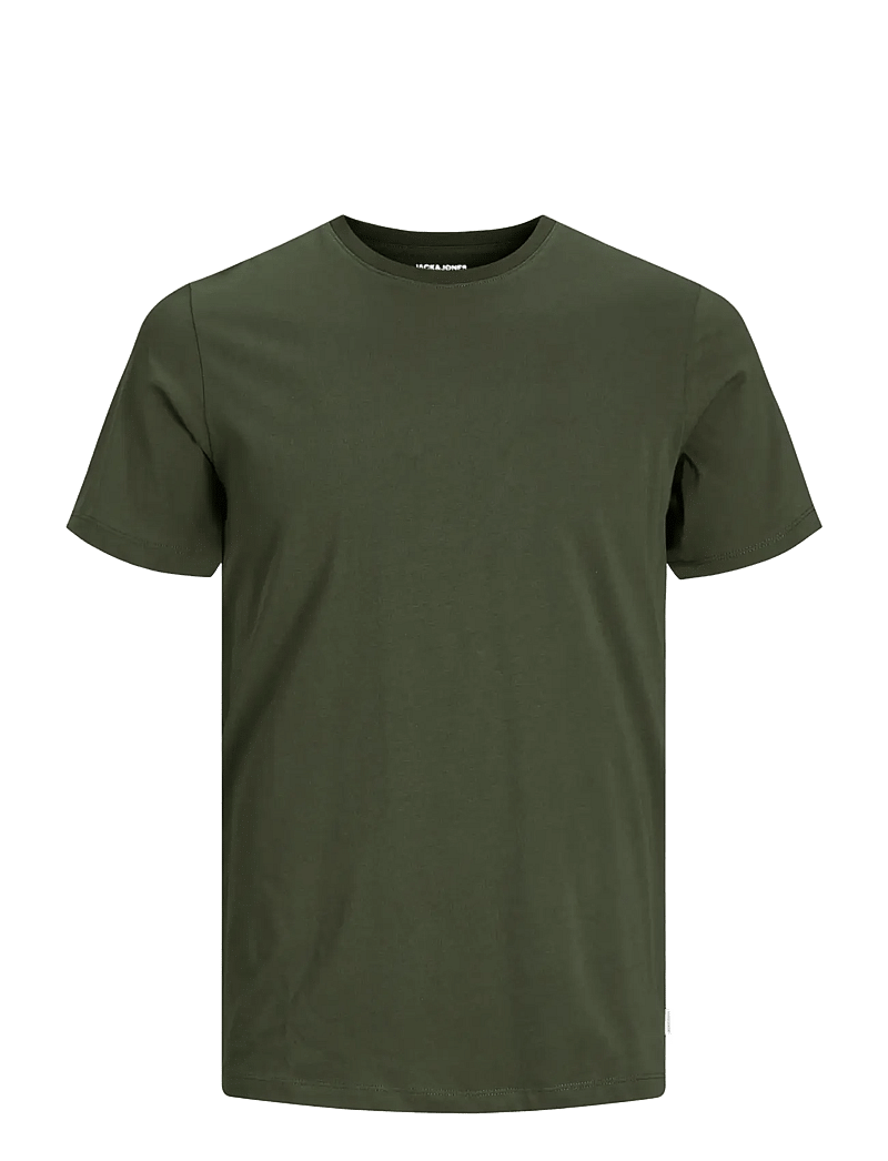 Jack & Jones - JJEORGANIC BASIC TEE SS O-NECK NOOS - short-sleeved t-shirts - olive night - 1