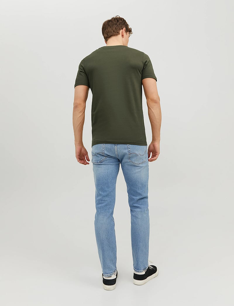 Jack & Jones - JJEORGANIC BASIC TEE SS O-NECK NOOS - short-sleeved t-shirts - olive night - 3