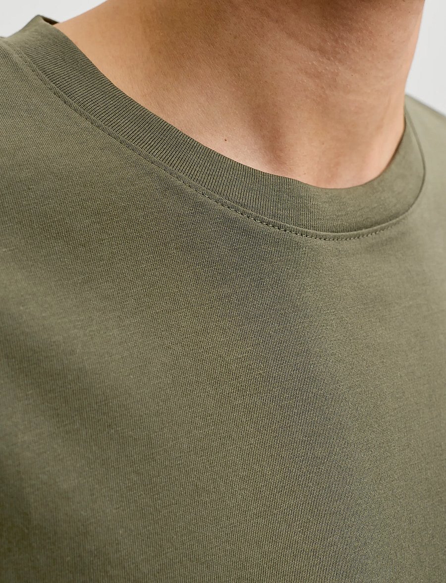 Jack & Jones - JJEORGANIC BASIC TEE SS O-NECK NOOS - kurzärmelig - olive night - 5