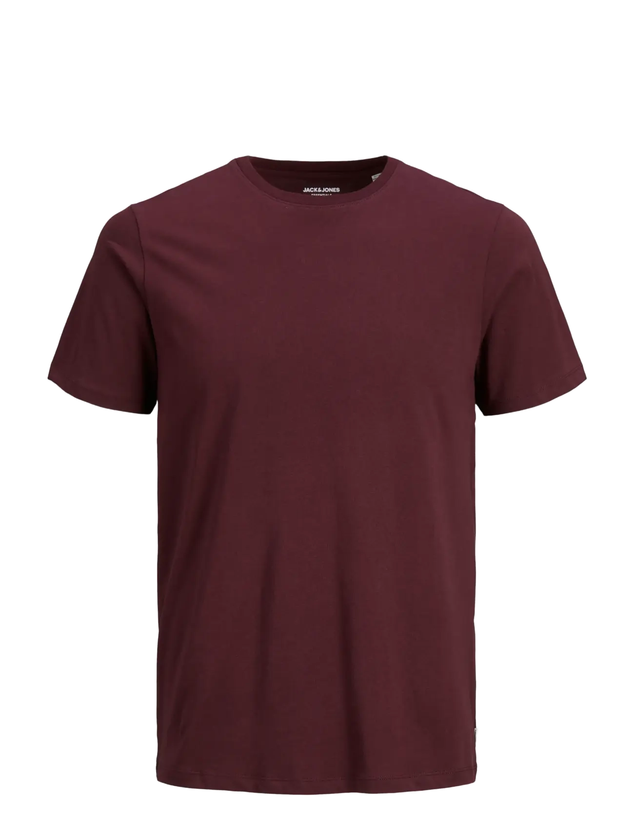 Jack & Jones JJEORGANIC BASIC TEE SS O-NECK NOOS - Basic T-Shirts - PORT ROYALE / burgundy