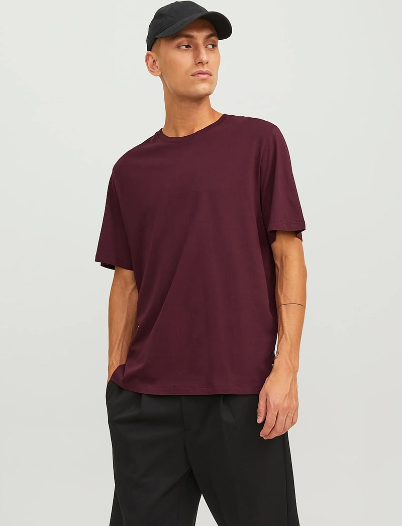 Jack & Jones - JJEORGANIC BASIC TEE SS O-NECK NOOS - kortærmede t-shirts - port royale - 0