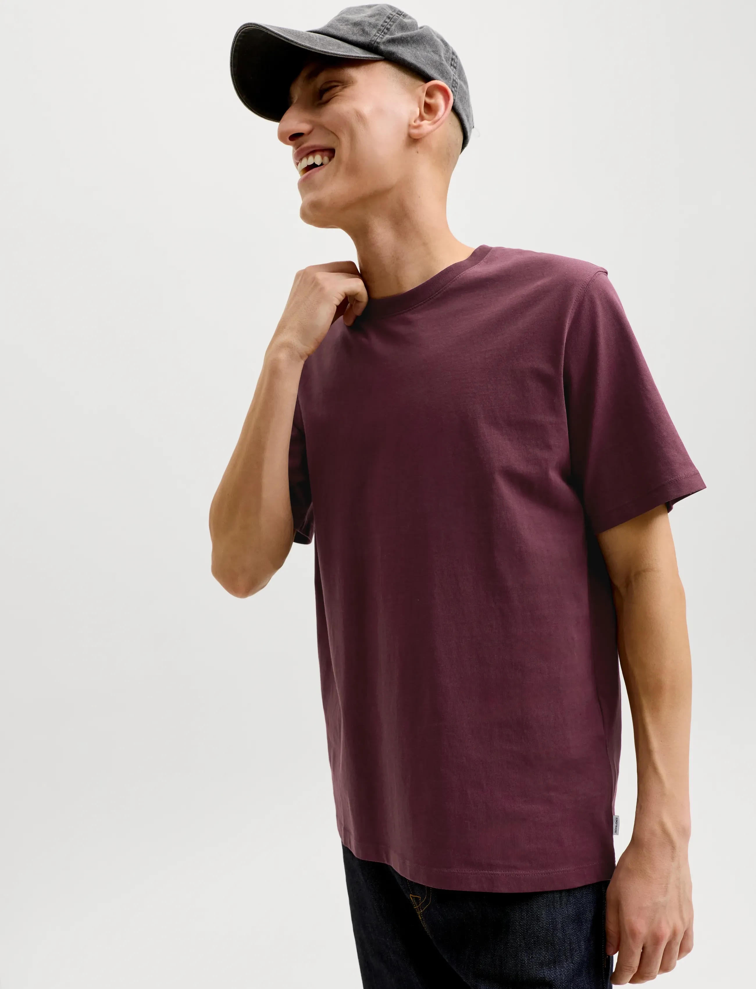 JACK & JONES Jjeorganic Basic Tee Ss O-Neck Noos t-shirts - bas herr – bild 5