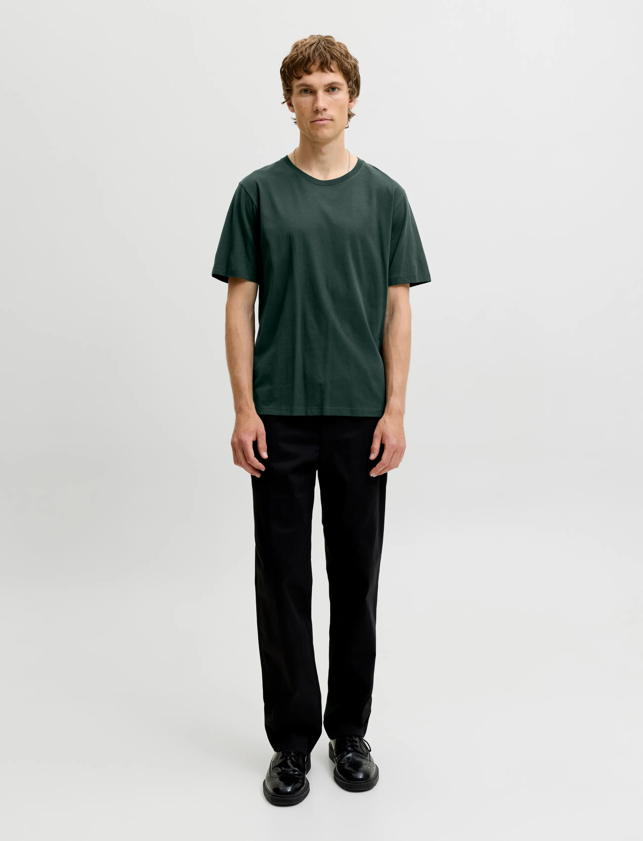 Jack & Jones - JJEORGANIC BASIC TEE SS O-NECK NOOS - kortärmade t-shirts - scarab - 3