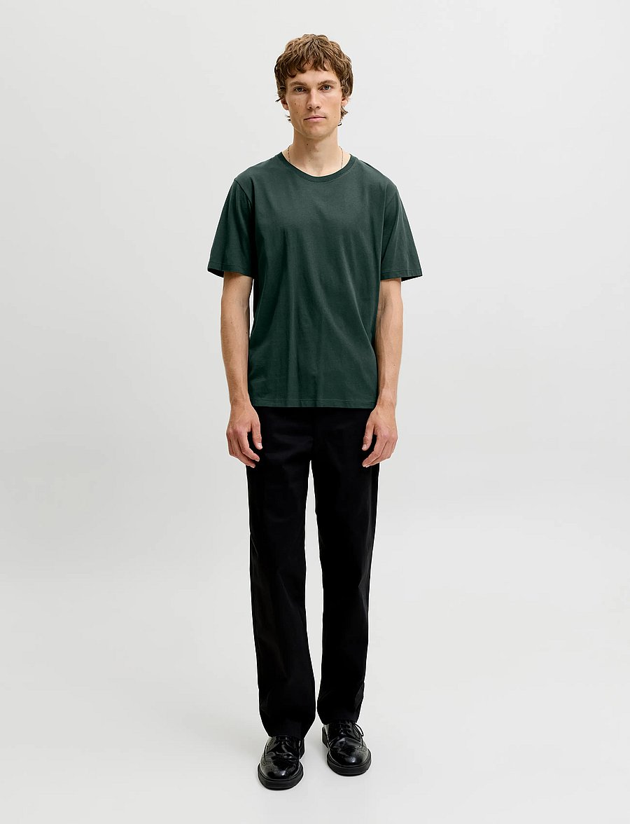 Jack & Jones - JJEORGANIC BASIC TEE SS O-NECK NOOS - kurzärmelige t-shirts - scarab - 3