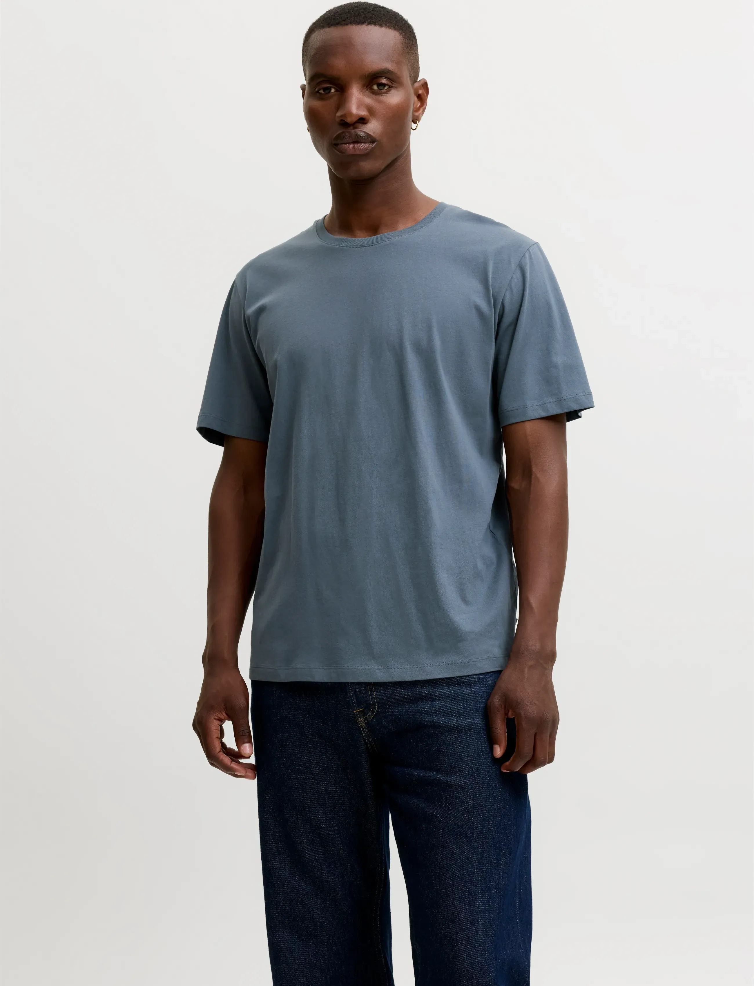 Jack & Jones JJEORGANIC BASIC TEE SS O-NECK NOOS - Lühikeste varrukatega T-särgid - TURBULENCE / blue