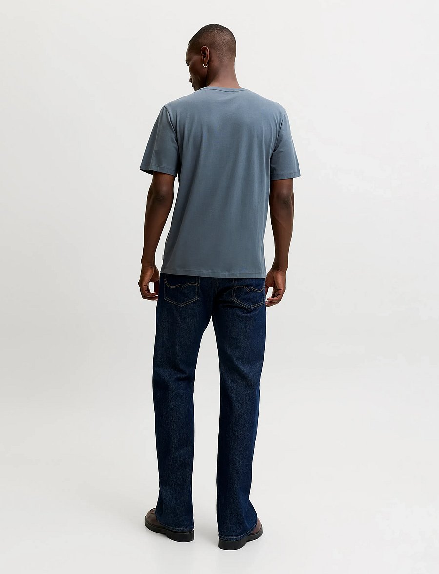 Jack & Jones - JJEORGANIC BASIC TEE SS O-NECK NOOS - kurzärmelige t-shirts - turbulence - 2