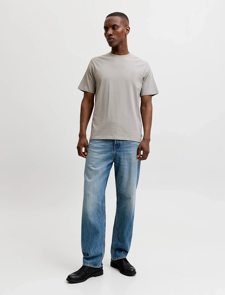 Jack & Jones - JJEORGANIC BASIC TEE SS O-NECK NOOS - kurzärmelig - ultimate grey - 4