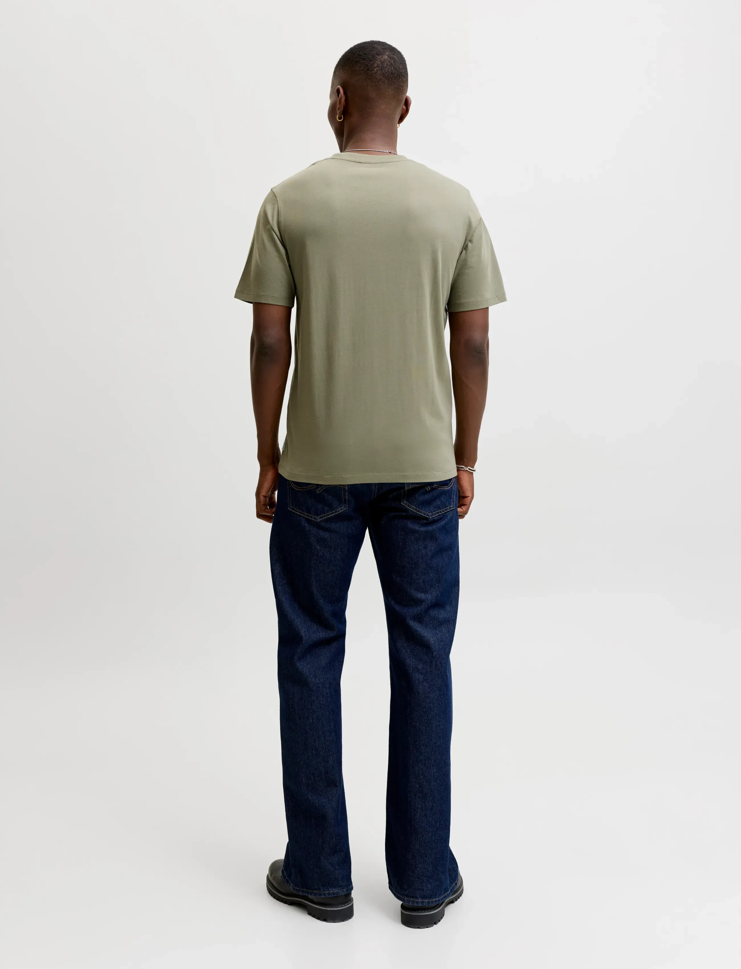 Jack & Jones - JJEORGANIC BASIC TEE SS O-NECK NOOS - kurzärmelig - vetiver - 3