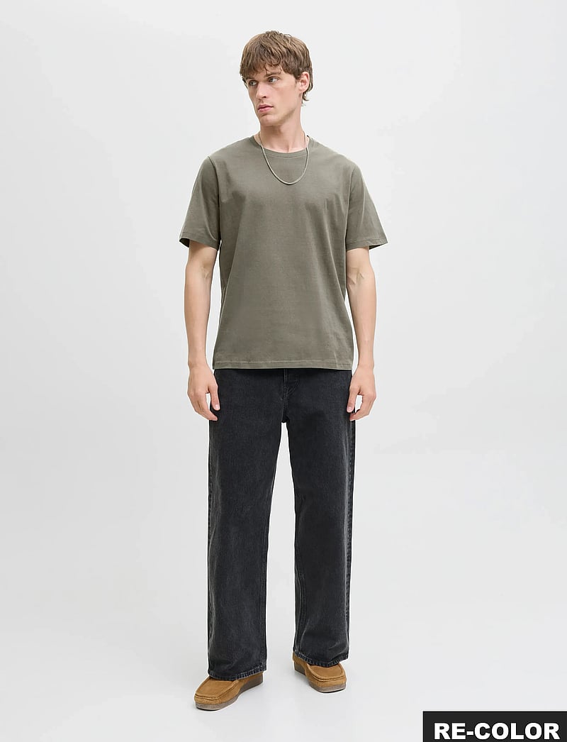 Jack & Jones - JJEORGANIC BASIC TEE SS O-NECK NOOS - kurzärmelig - vetiver - 4