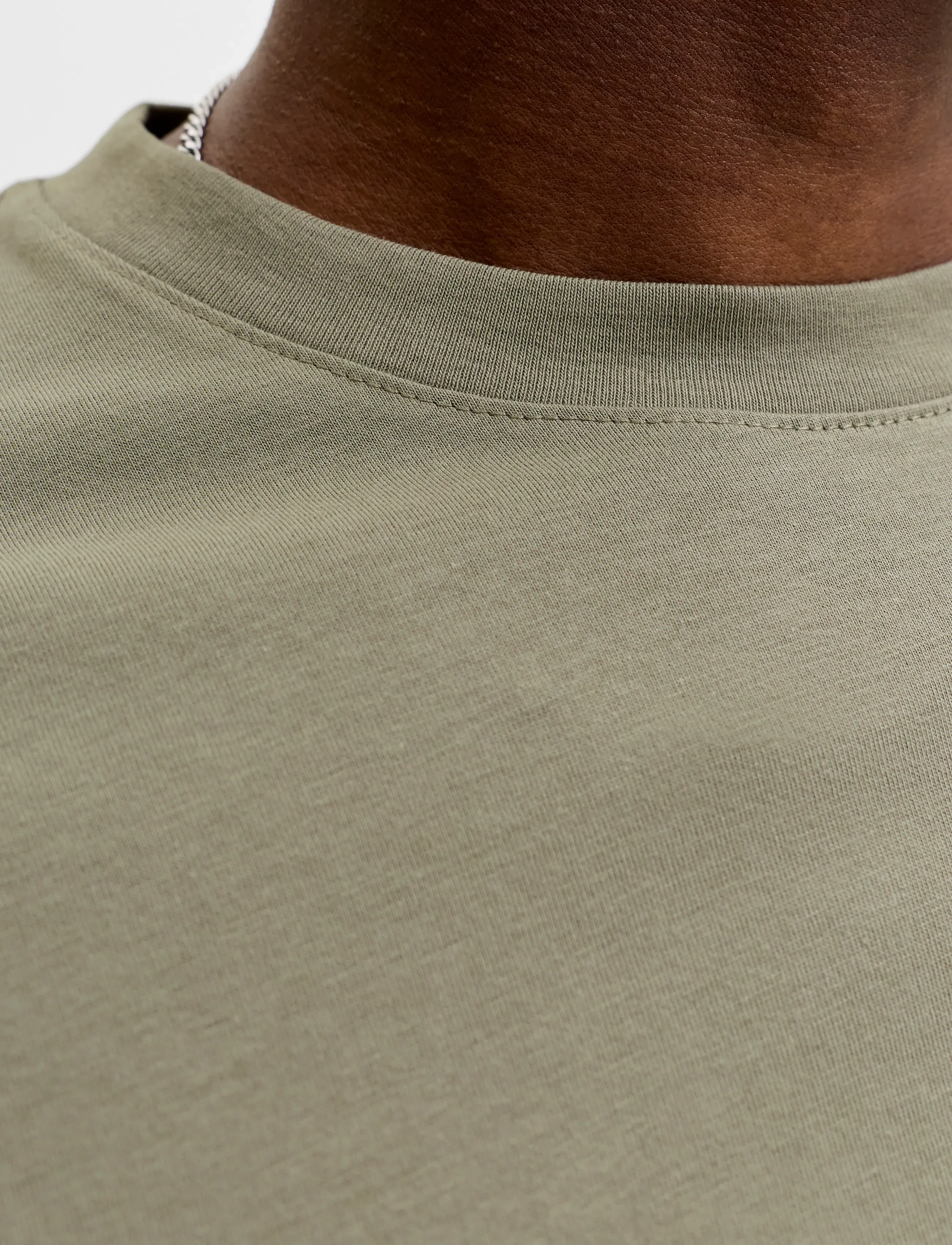 Jack & Jones - JJEORGANIC BASIC TEE SS O-NECK NOOS - kurzärmelig - vetiver - 5
