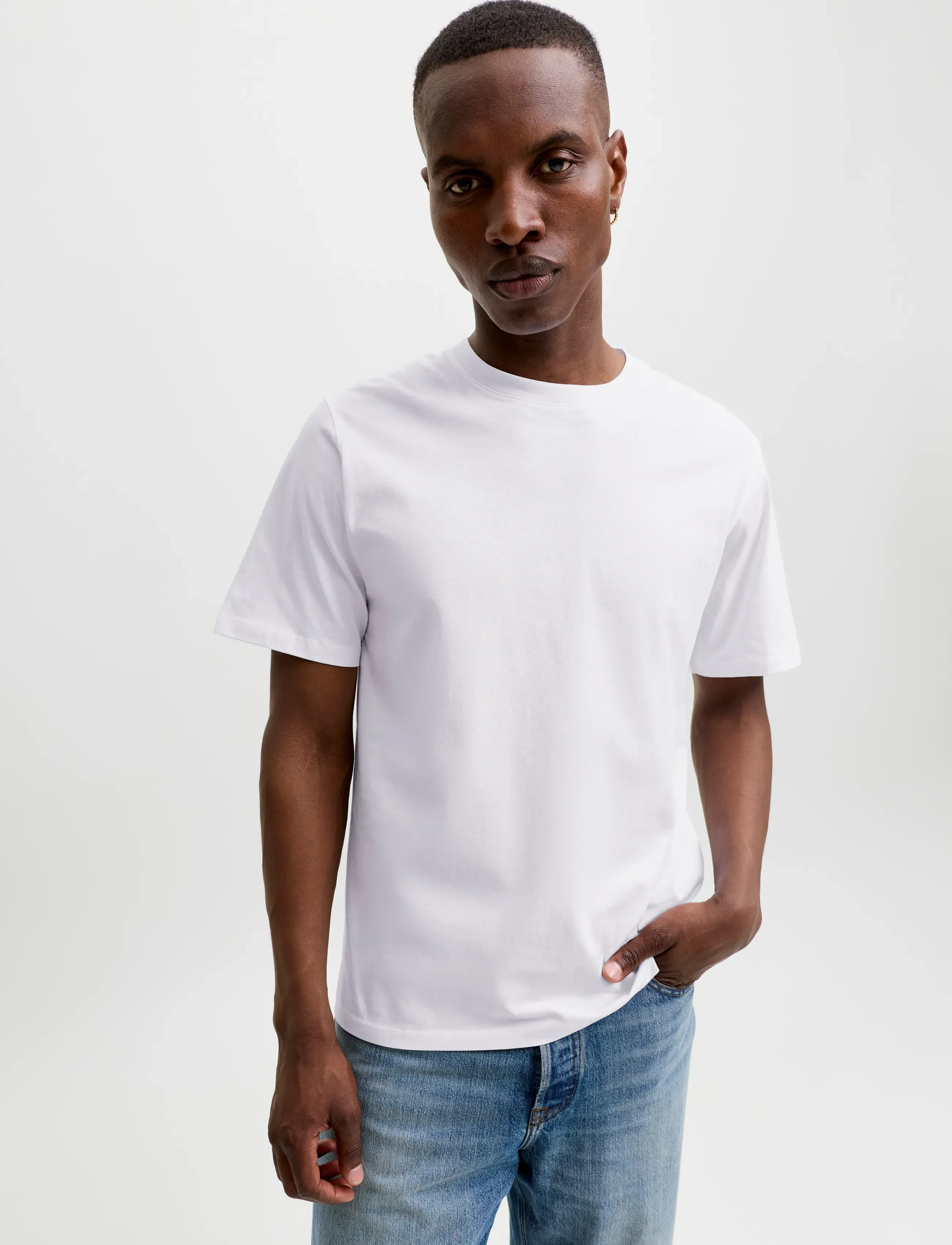 JACK & JONES Jjeorganic Basic Tee Ss O-Neck Noos t-shirts - bas herr – bild 5