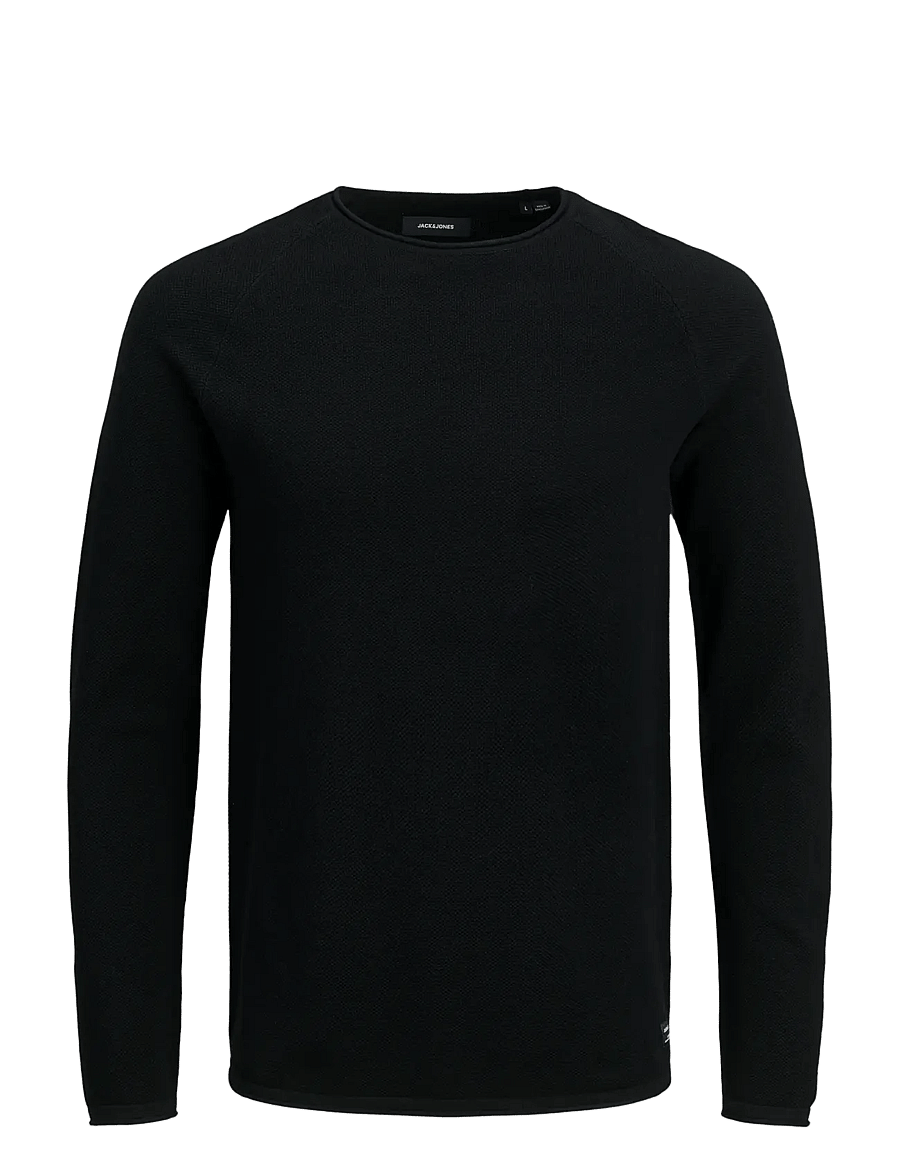 Jack & Jones - JJEHILL KNIT CREW NECK NOOS - rund hals - black - 1
