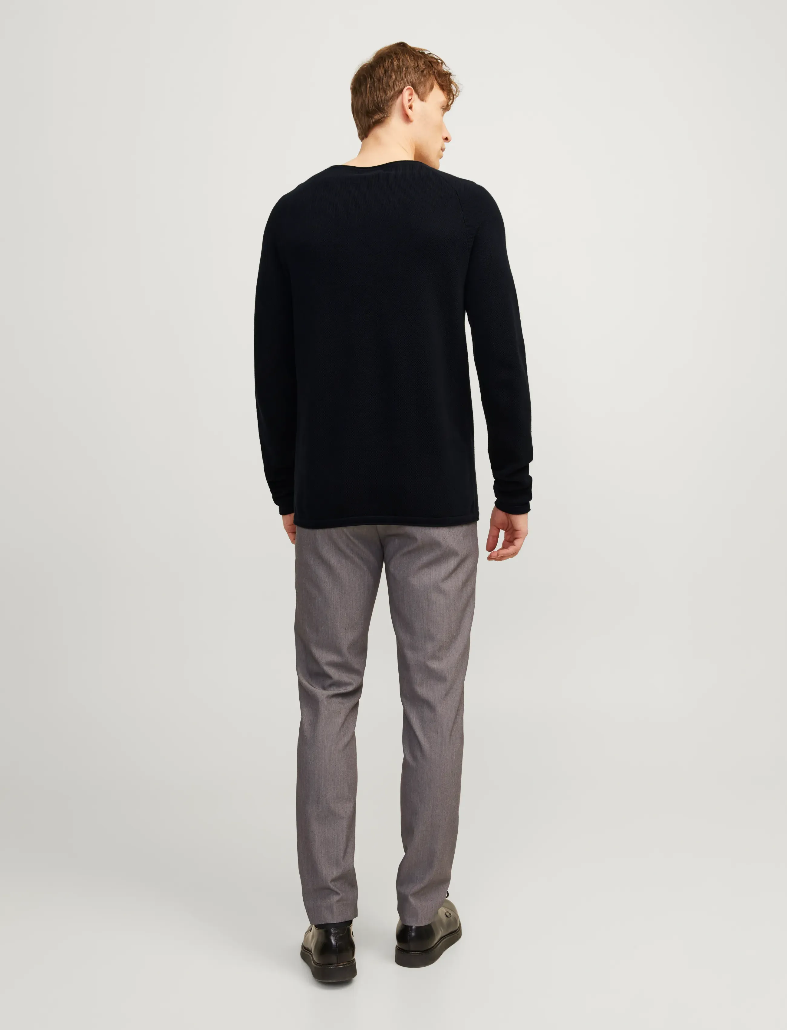 Jack & Jones - JJEHILL KNIT CREW NECK NOOS - rund hals - black - 3