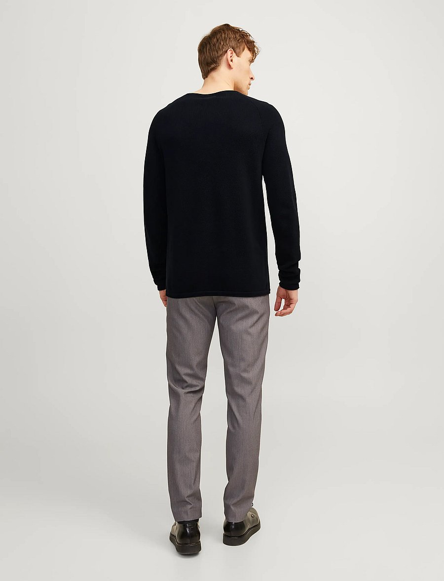 Jack & Jones - JJEHILL KNIT CREW NECK NOOS - rund hals - black - 3