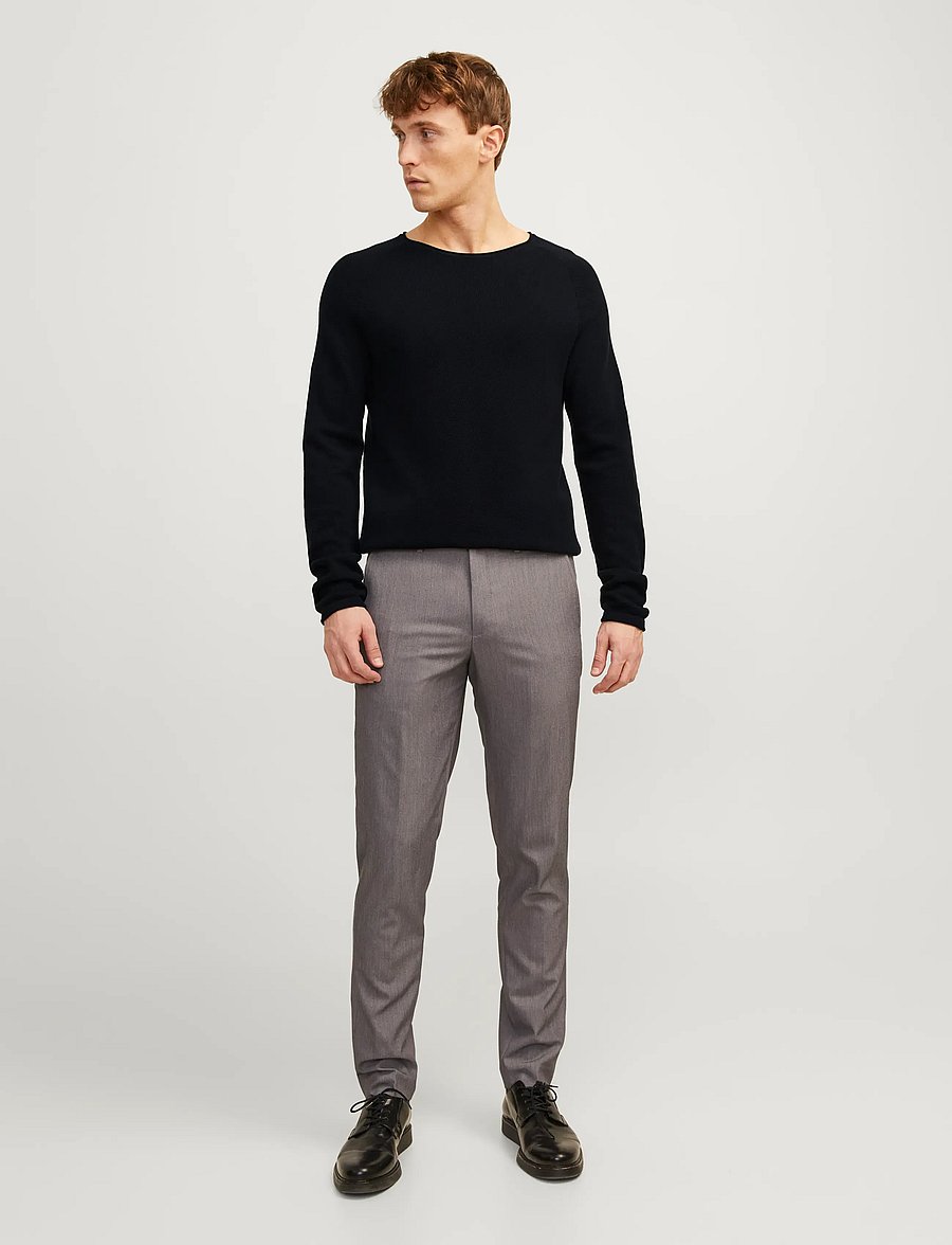 Jack & Jones - JJEHILL KNIT CREW NECK NOOS - rund hals - black - 4