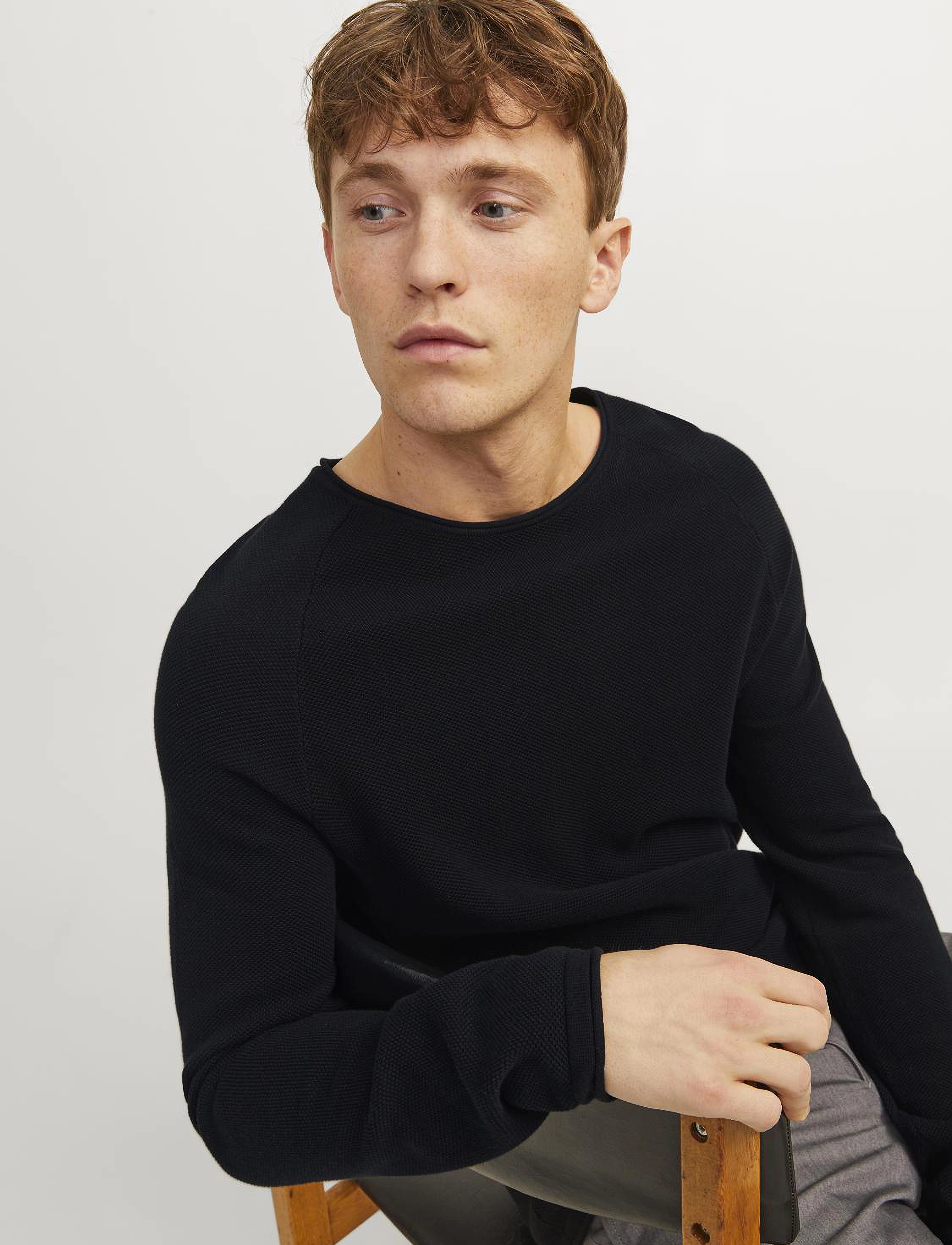 JACK & JONES Jjehill Knit Crew Neck Noos stickade tröjor herr – bild 6