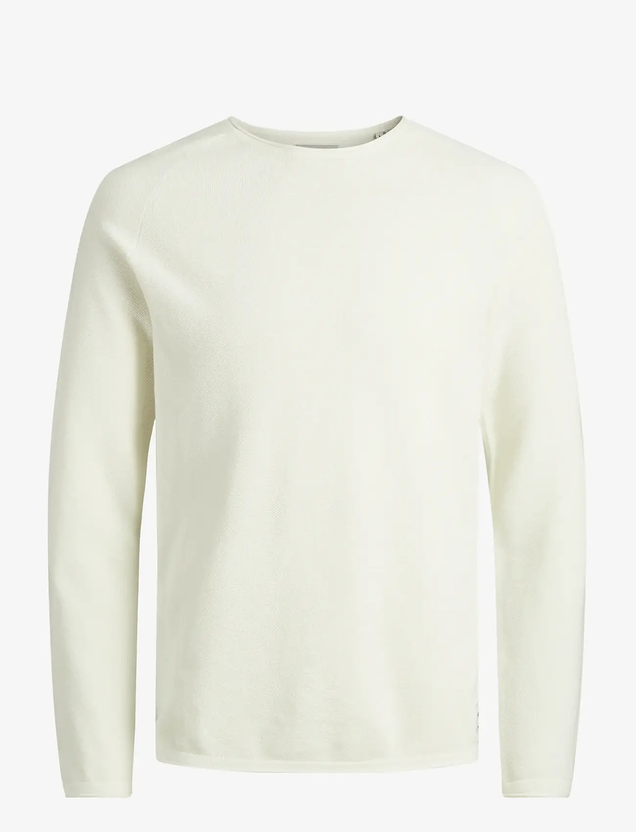 Jack & Jones - JJEHILL KNIT CREW NECK NOOS - Ümmarguse kaelusega kudumid - cloud dancer - 1