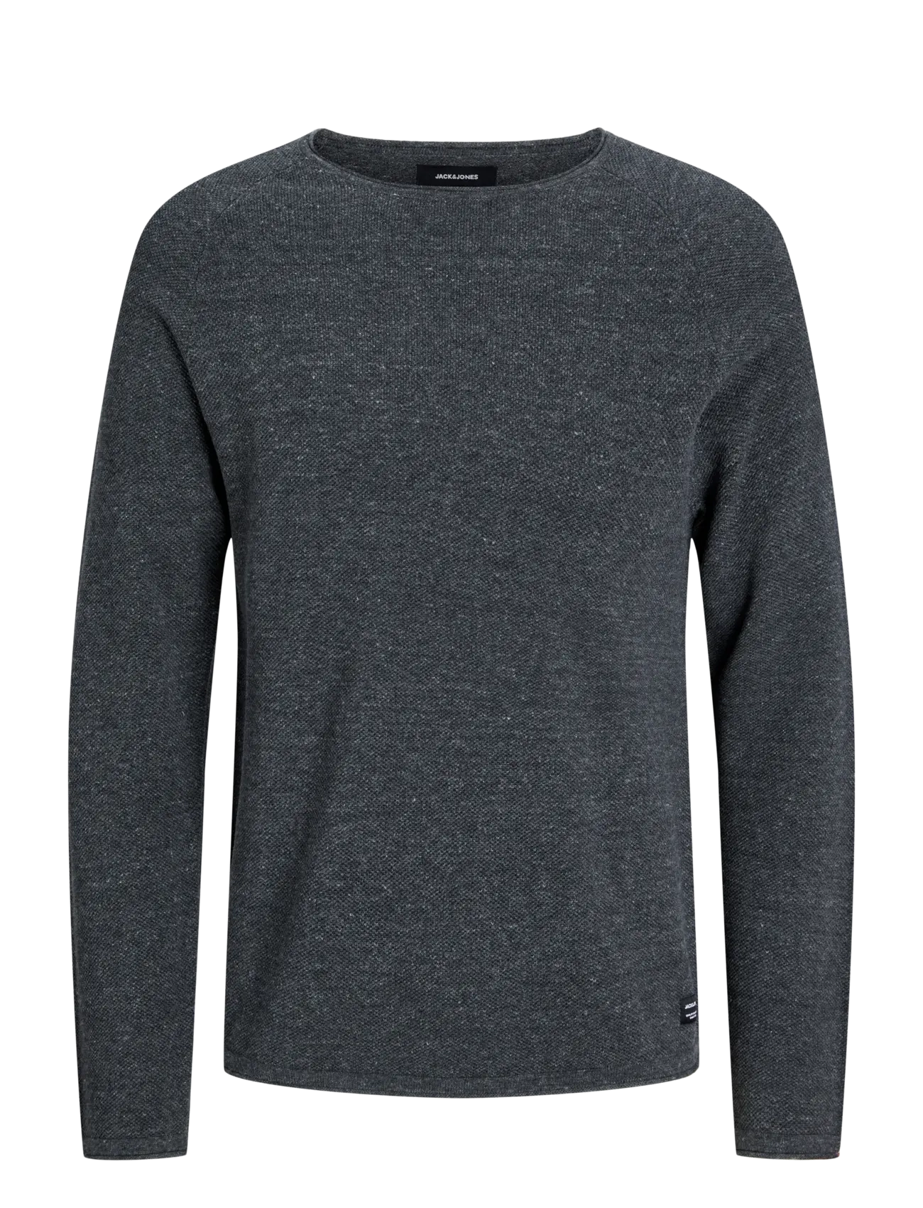 Jack & Jones JJEHILL KNIT CREW NECK NOOS - Rundhals - DARK GREY MELANGE / grey