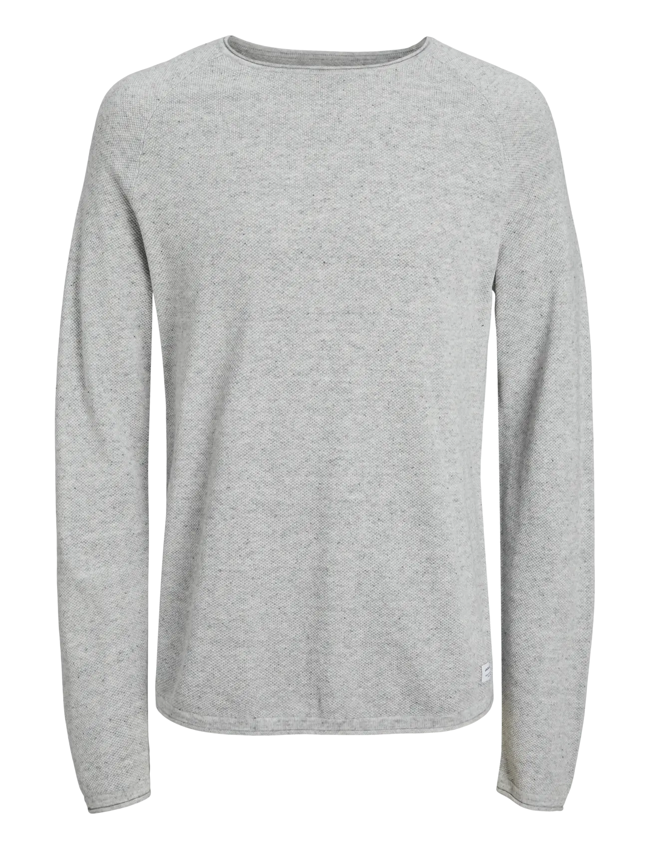 Jack & Jones JJEHILL KNIT CREW NECK NOOS - Basic-Strickmode - LIGHT GREY MELANGE / grey
