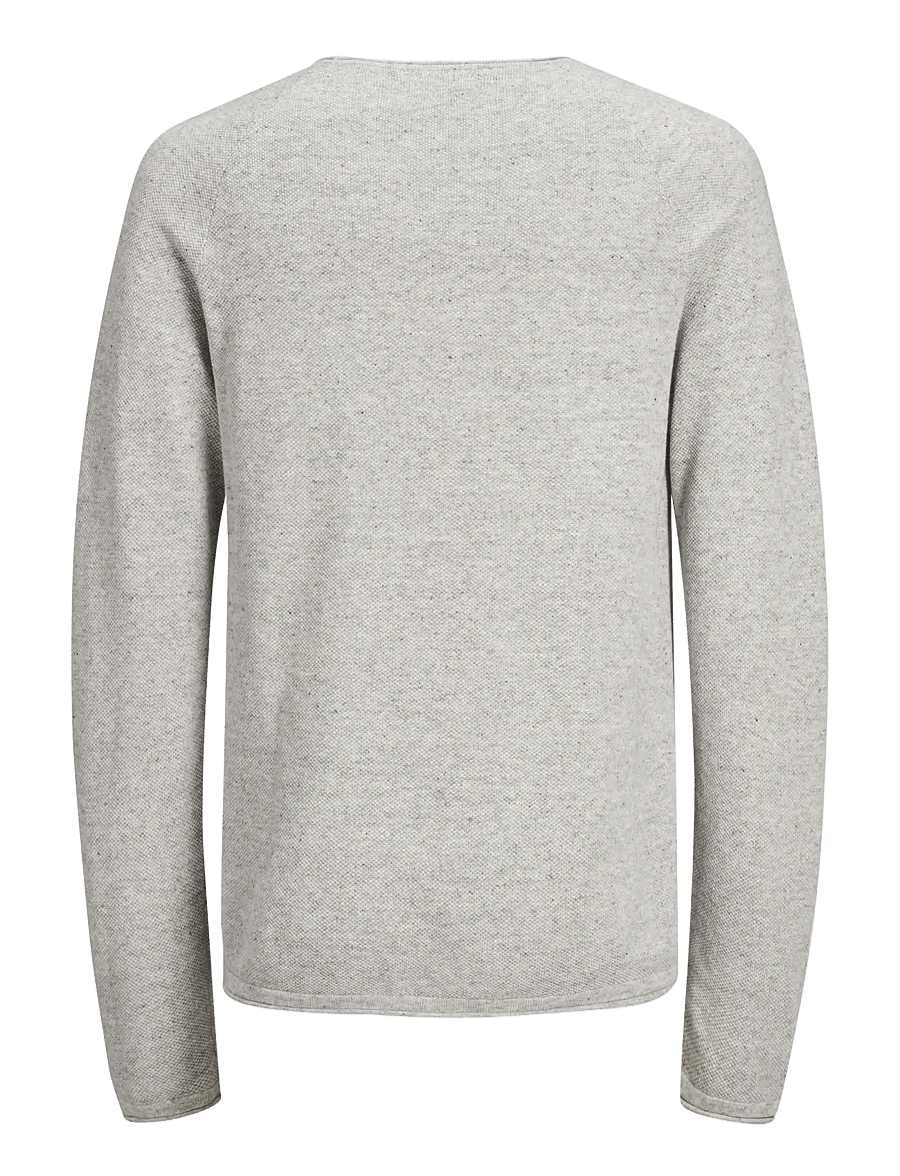 Jack & Jones - JJEHILL KNIT CREW NECK NOOS - rund hals - light grey melange - 2