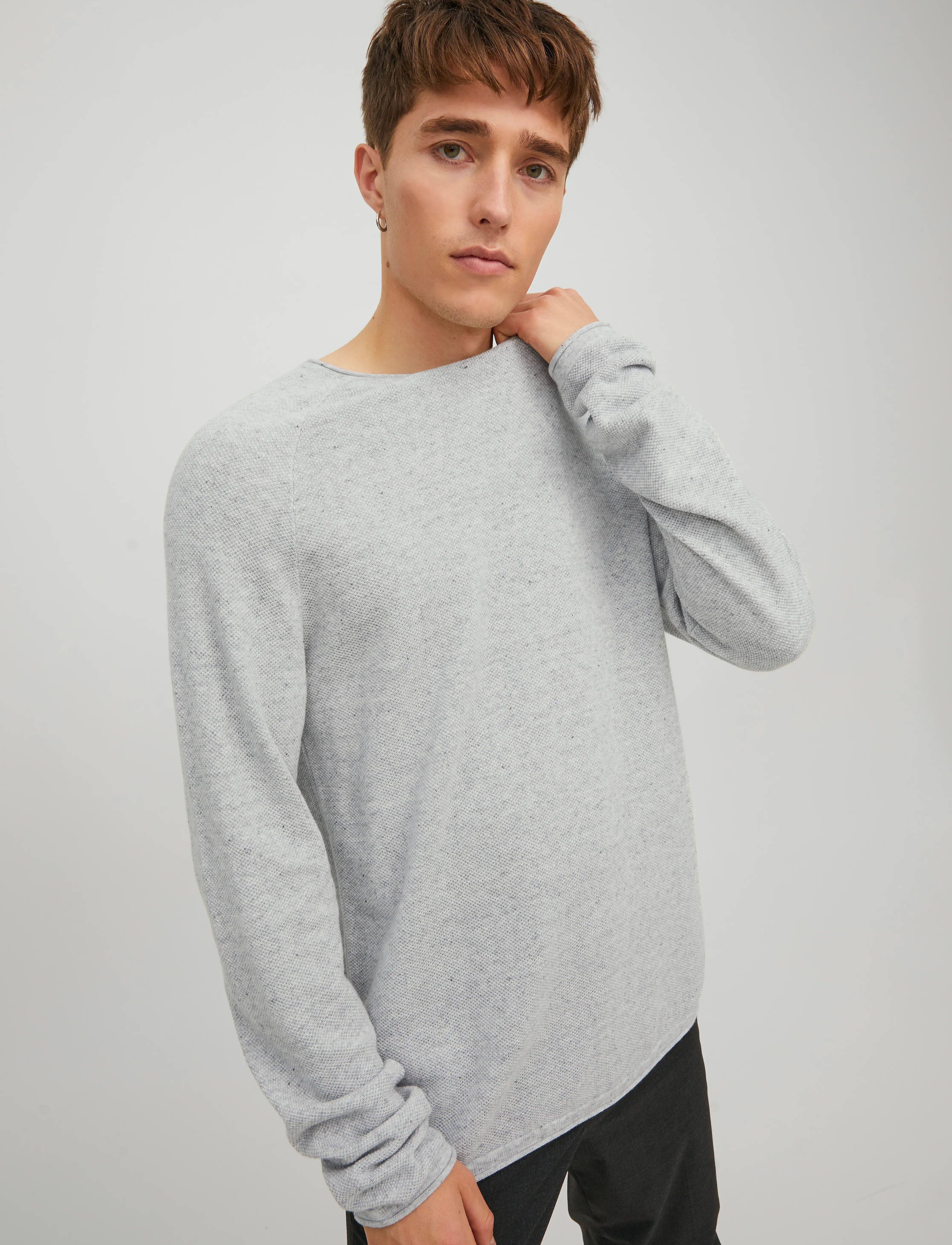 JACK & JONES Jjehill Knit Crew Neck Noos stickade tröjor herr – bild 7