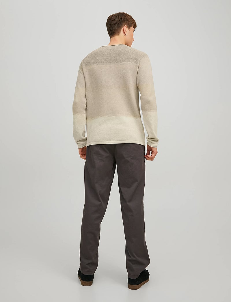 Jack & Jones - JJEHILL KNIT CREW NECK NOOS - rundhals - oatmeal - 3