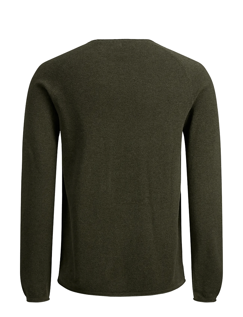 Jack & Jones - JJEHILL KNIT CREW NECK NOOS - pyöreäaukkoiset - olive night - 2