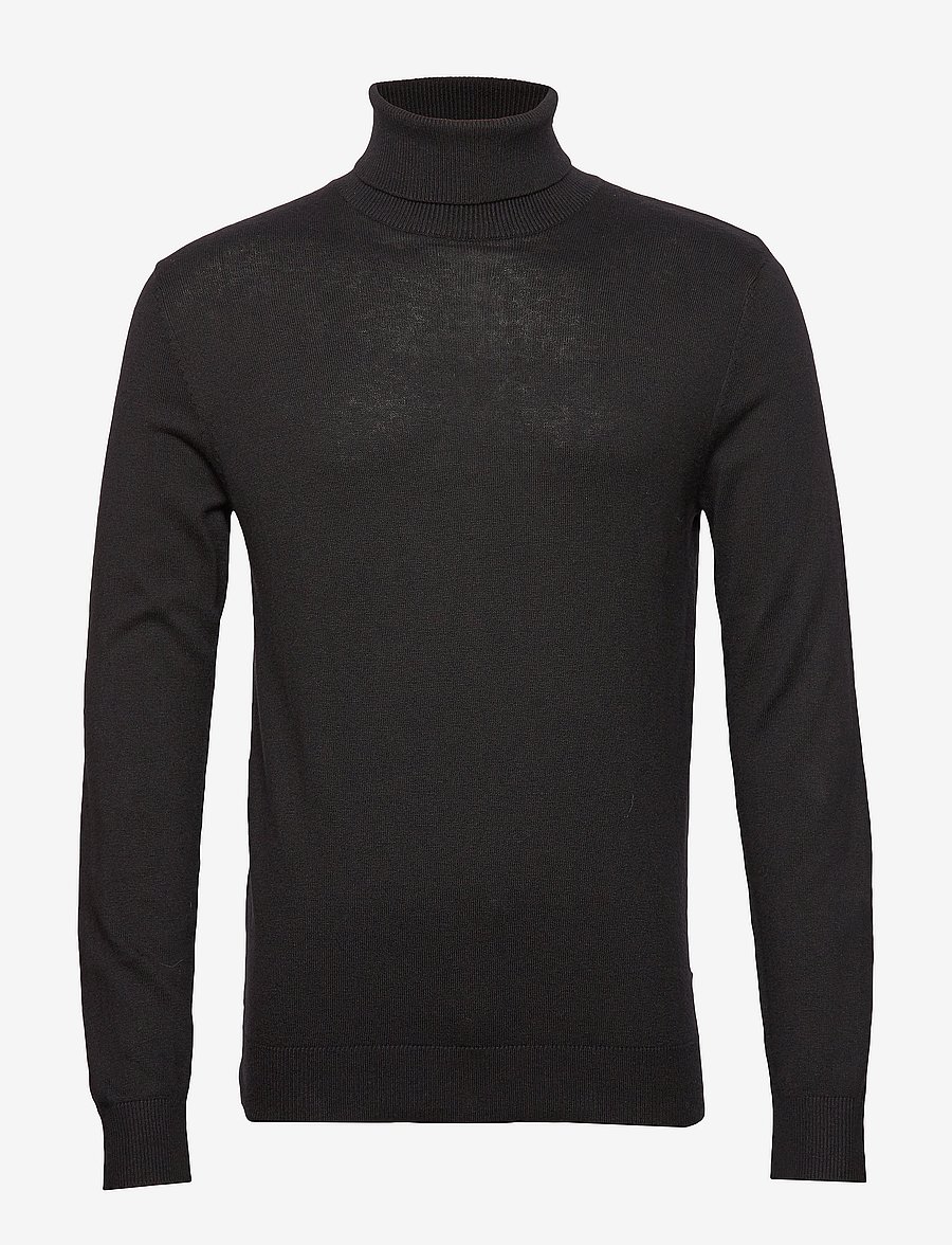 Jack & Jones - JJEEMIL KNIT ROLL NECK NOOS - rollkragenpullover - black - 1