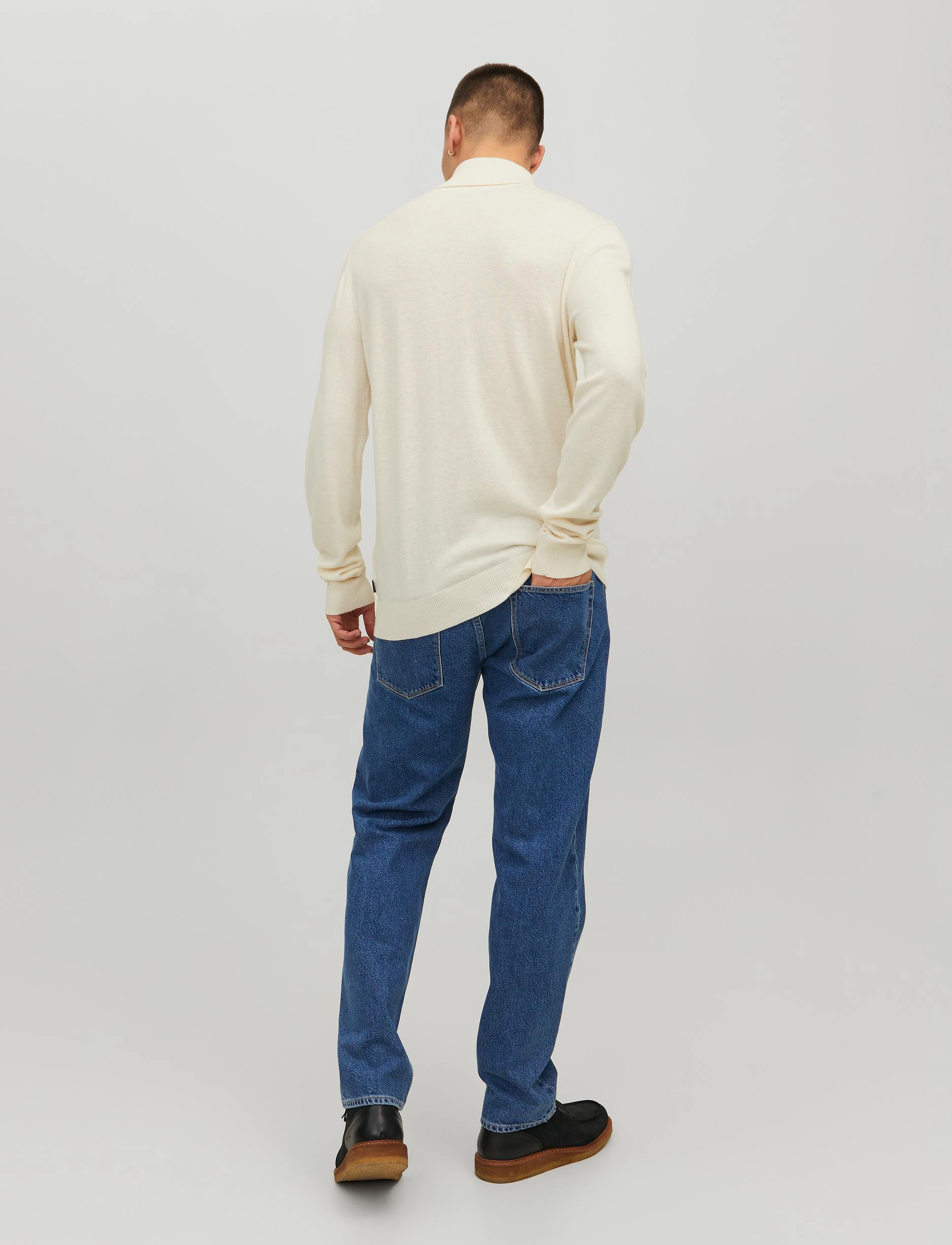 Jack & Jones - JJEEMIL KNIT ROLL NECK NOOS - laveste priser - cloud dancer - 3