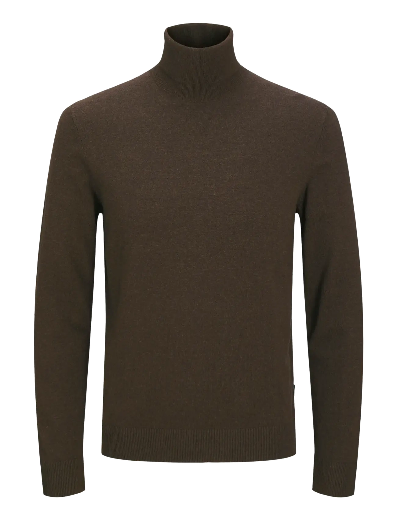 Jack & Jones JJEEMIL KNIT ROLL NECK NOOS - Turtlenecks - MULCH / brown