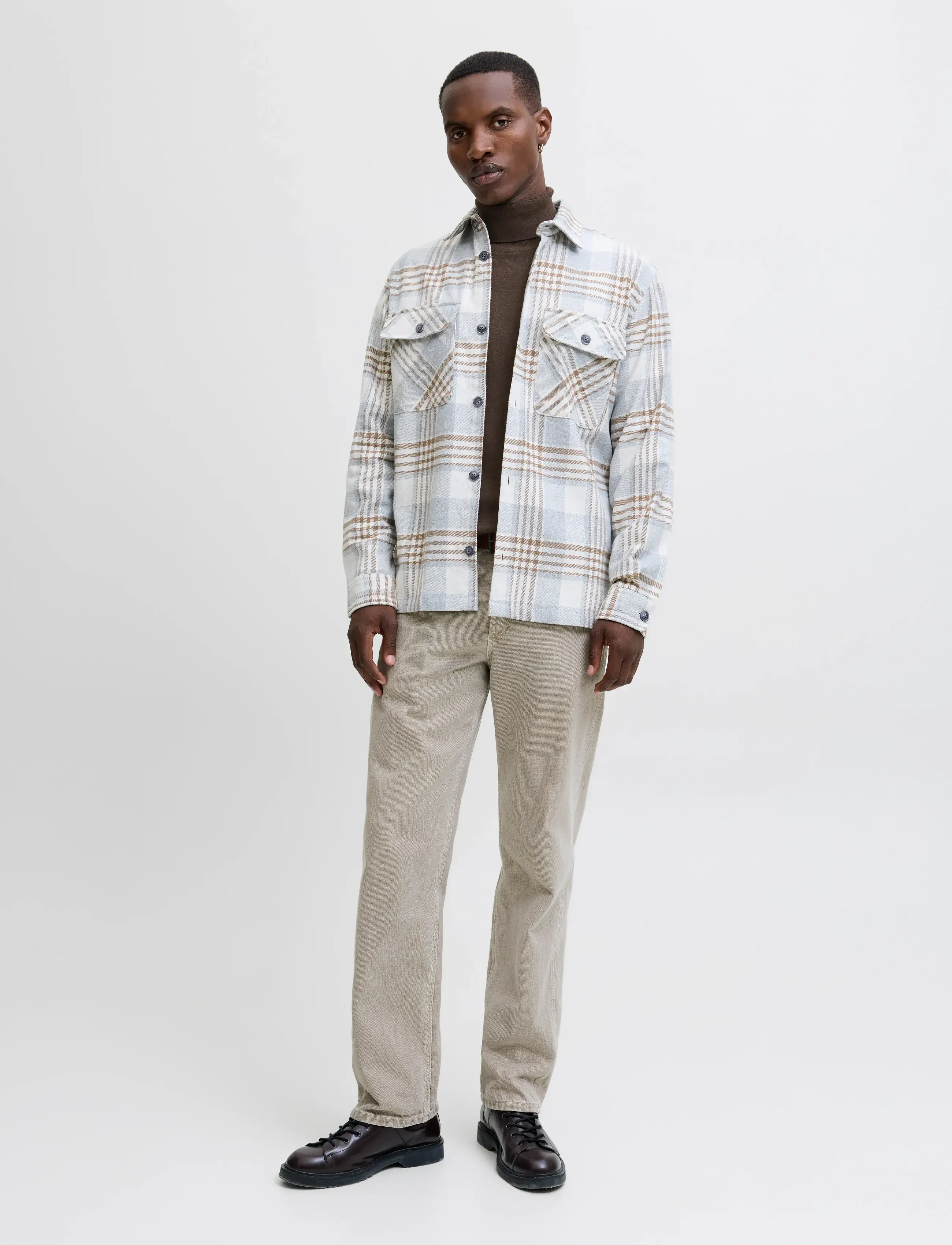 Jack & Jones - JJEEMIL KNIT ROLL NECK NOOS - rollkragen - mulch - 5