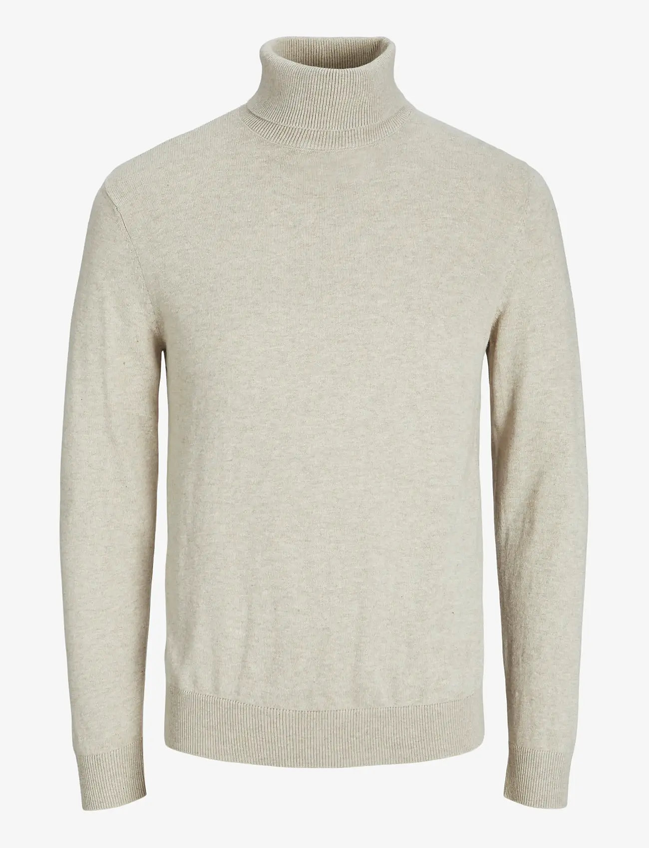 Jack & Jones - JJEEMIL KNIT ROLL NECK NOOS - rullekraver - oatmeal - 1