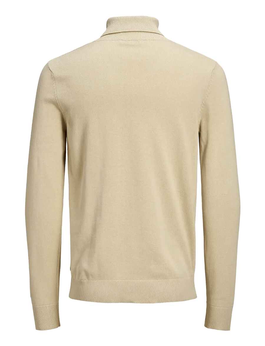 Jack & Jones - JJEEMIL KNIT ROLL NECK NOOS - turtlenecks - oatmeal - 2