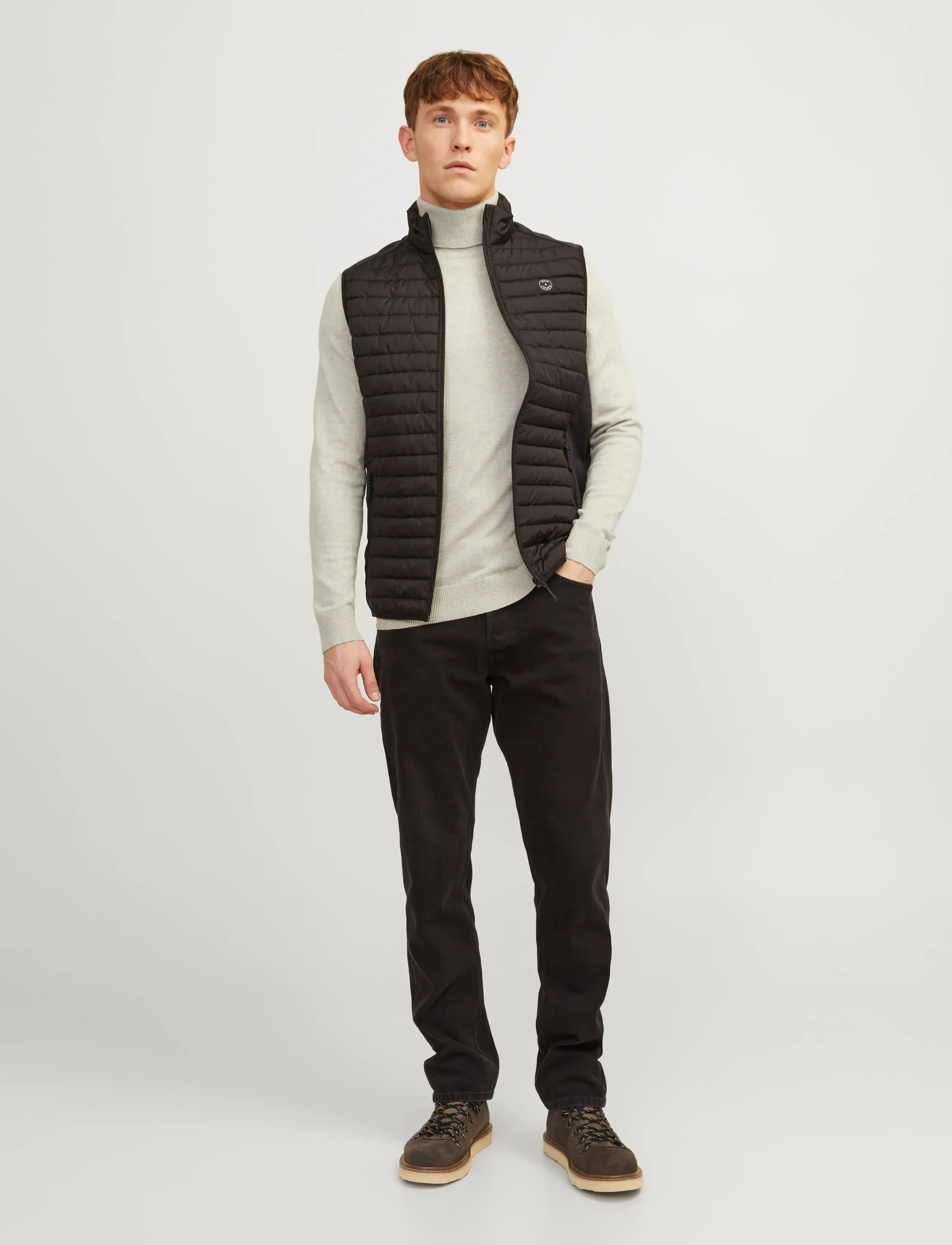 Jack & Jones - JJEEMIL KNIT ROLL NECK NOOS - rullekraver - oatmeal - 4
