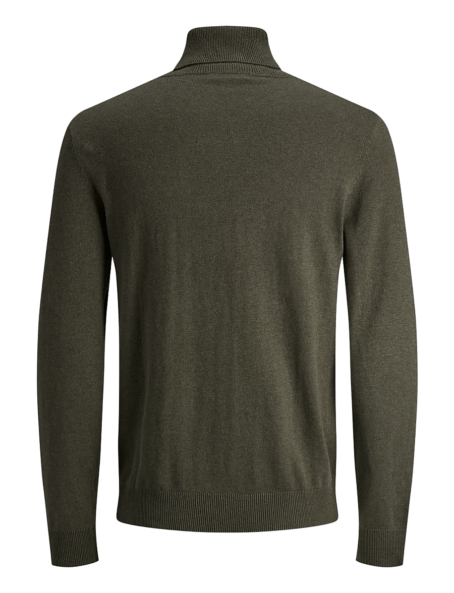 Jack & Jones - JJEEMIL KNIT ROLL NECK NOOS - kõrge kaelusega - olive night - 2
