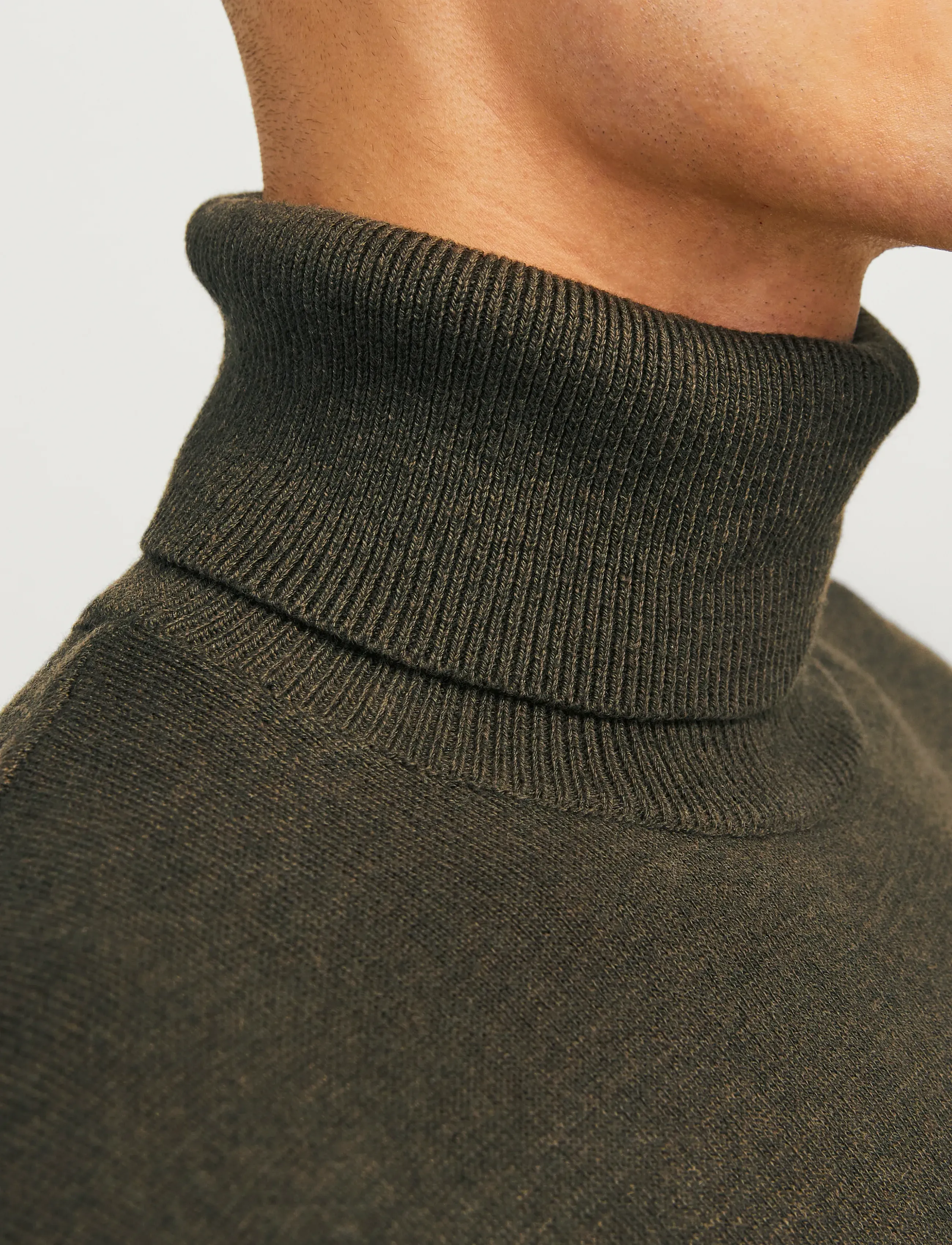 Jack & Jones - JJEEMIL KNIT ROLL NECK NOOS - rollkragen - olive night - 5