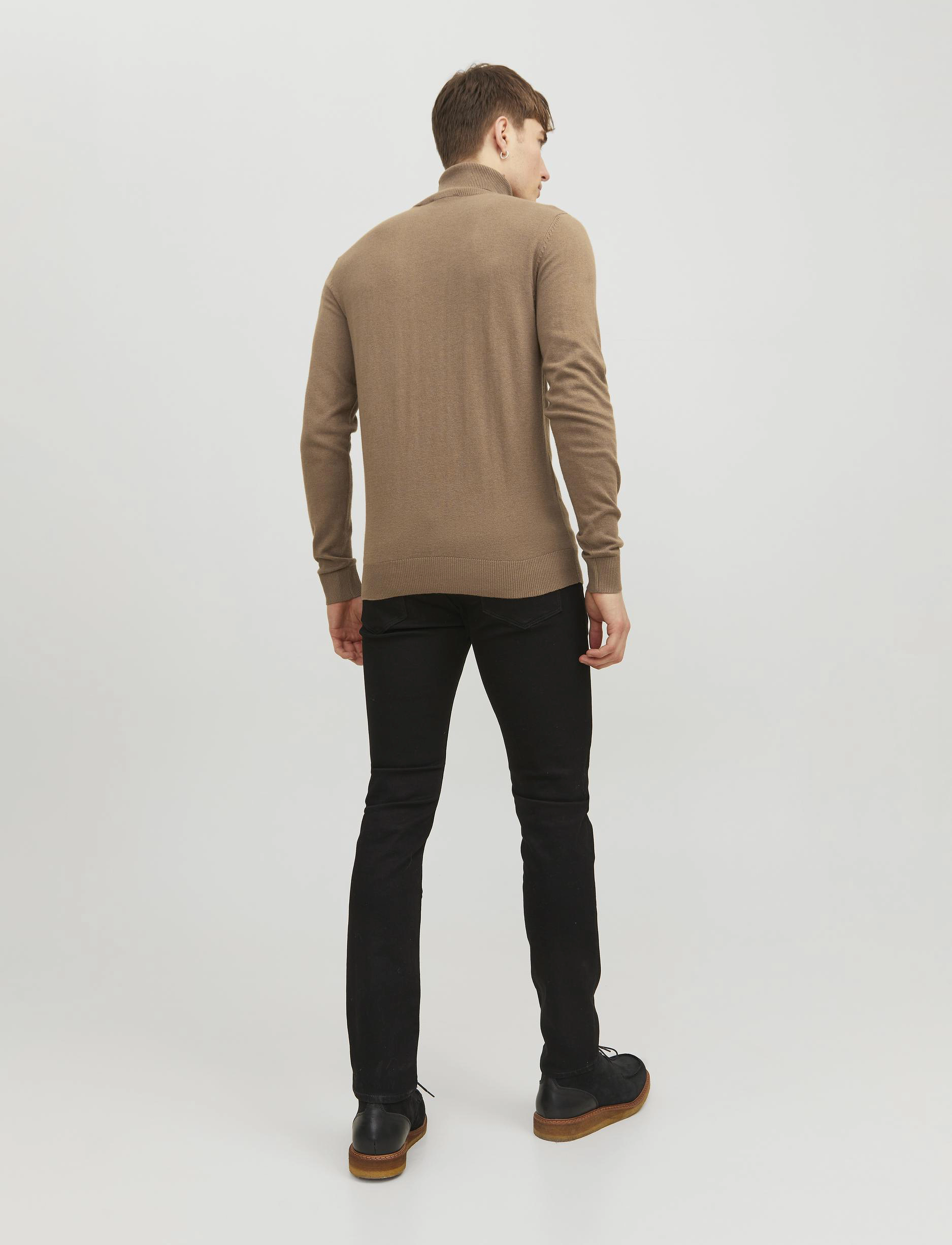 Jack & Jones - JJEEMIL KNIT ROLL NECK NOOS - laveste priser - otter - 3