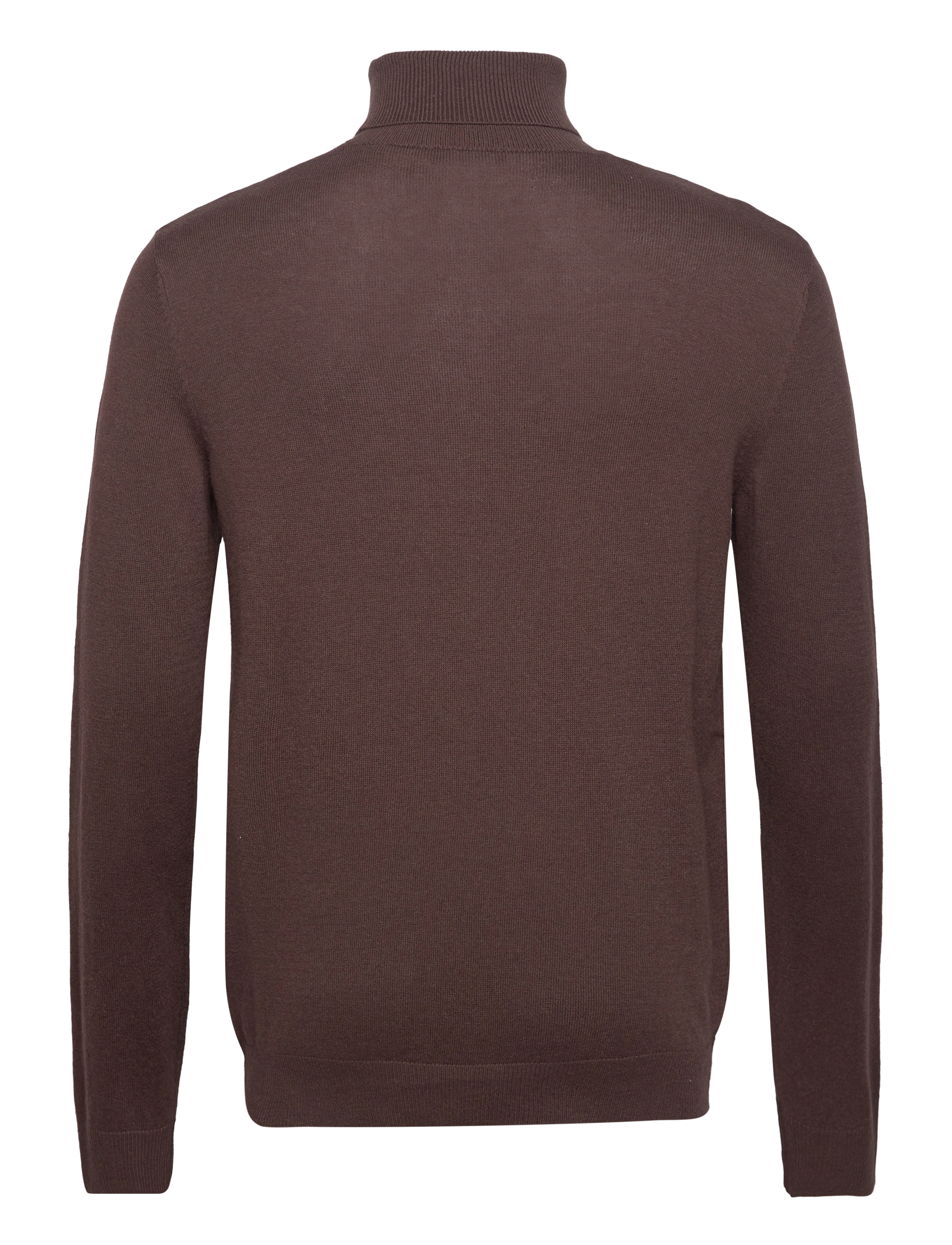 Jack & Jones - JJEEMIL KNIT ROLL NECK NOOS - laveste priser - seal brown - 2
