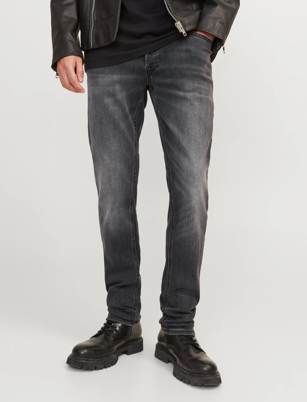 Jack & Jones - JJIGLENN JJORIGINAL AM 817 NOOS - slim jeans - black denim - 0