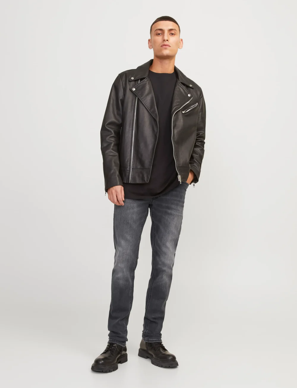 Jack & Jones - JJIGLENN JJORIGINAL AM 817 NOOS - slim jeans - black denim - 4