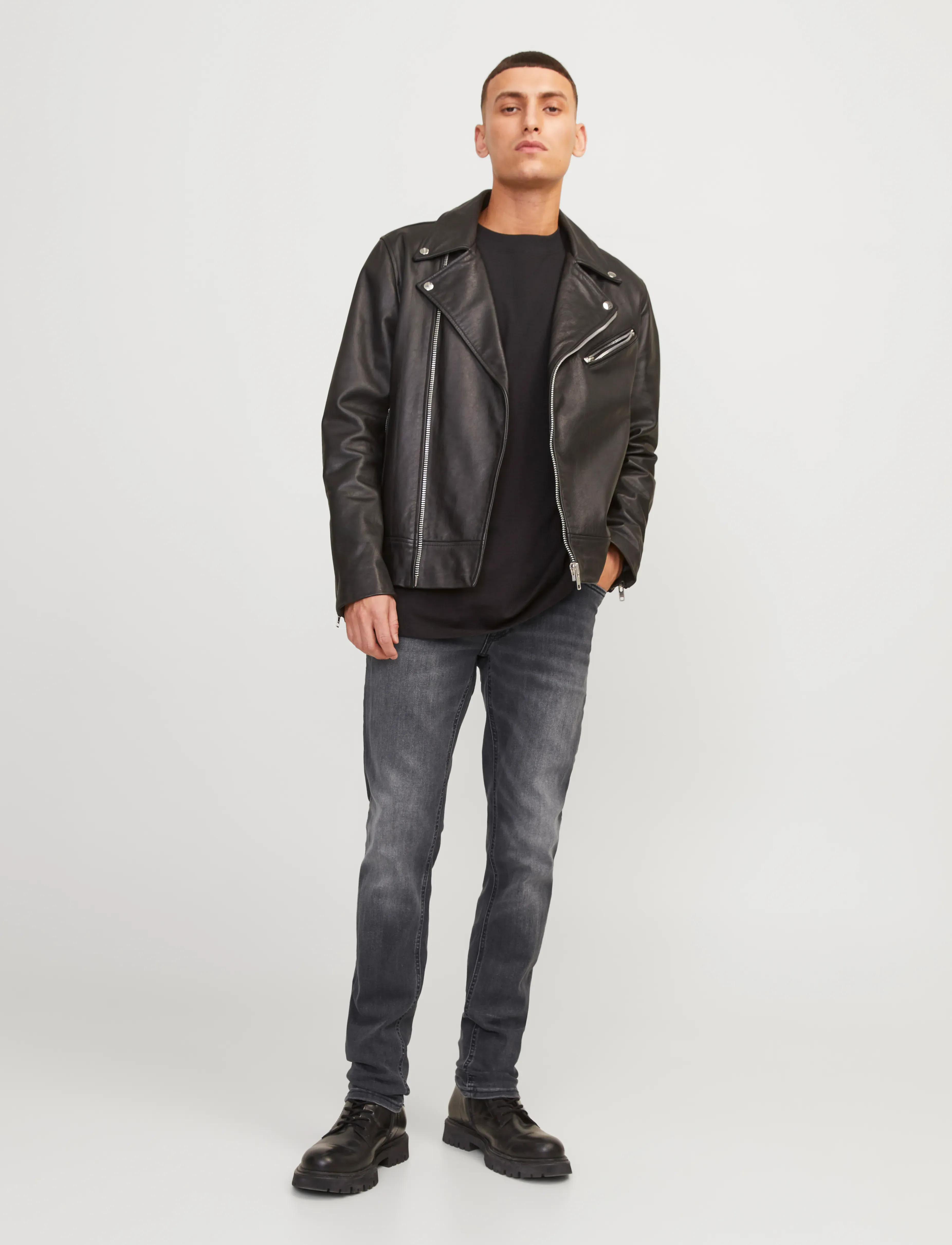 Jack & Jones - JJIGLENN JJORIGINAL CB 817 NOOS - slim jeans - black denim - 4