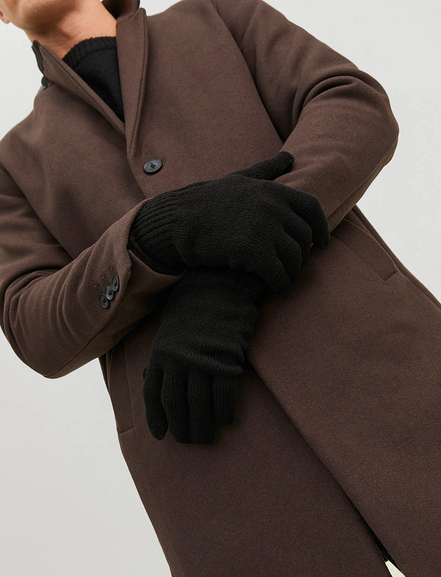 Jack & Jones - JACBARRY KNITTED GLOVES SN - kollektionen - black - 3