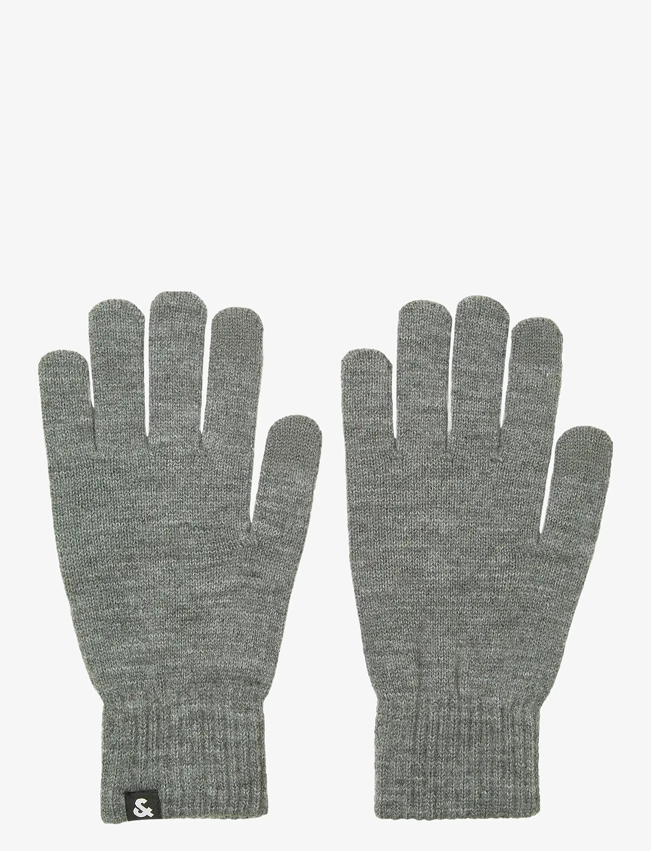 Jack & Jones - JACBARRY KNITTED GLOVES NOOS - kollektsioonid - grey melange - 1
